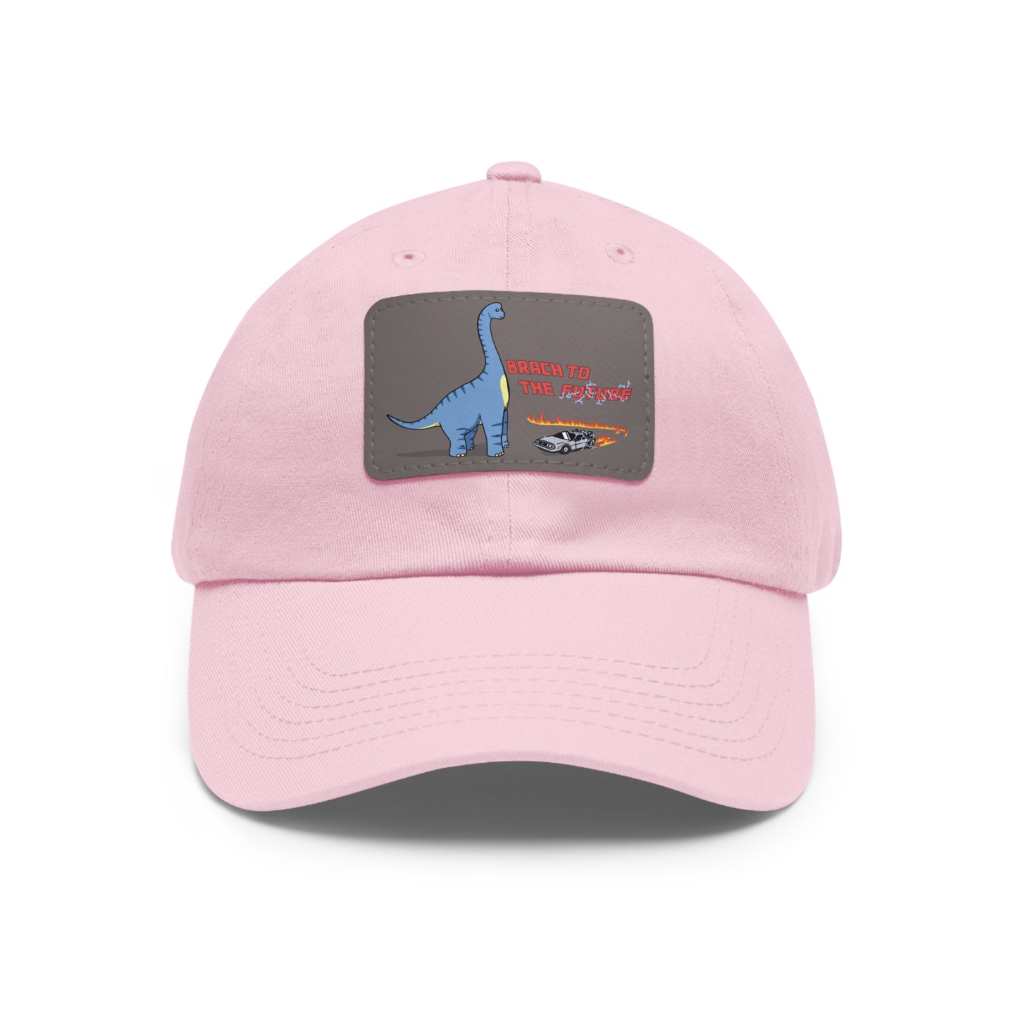 ‘Brach to the Future’ Billy Brachiosaurus Classic Dad Cap with Leather Patch
