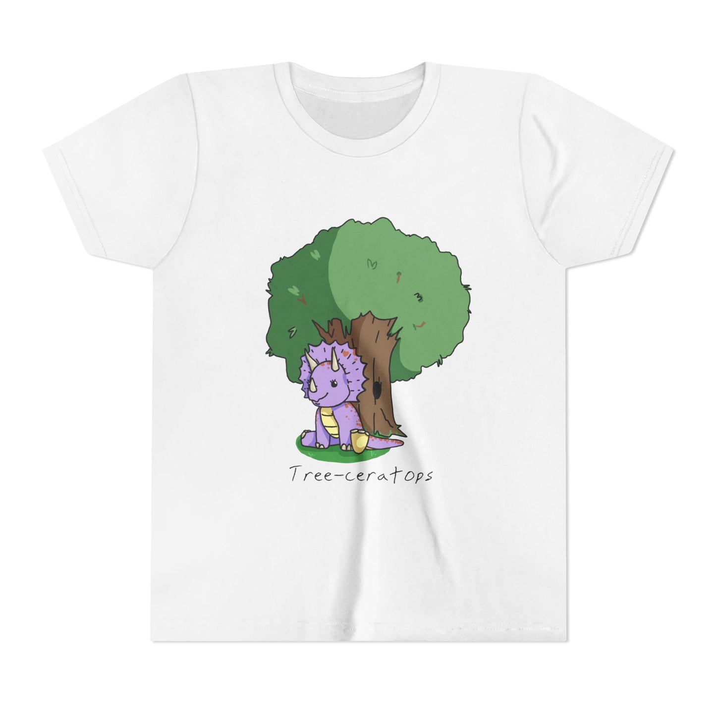 ‘Tree-ceratops’ Trixie Triceratops Dinosaur Youth Tee