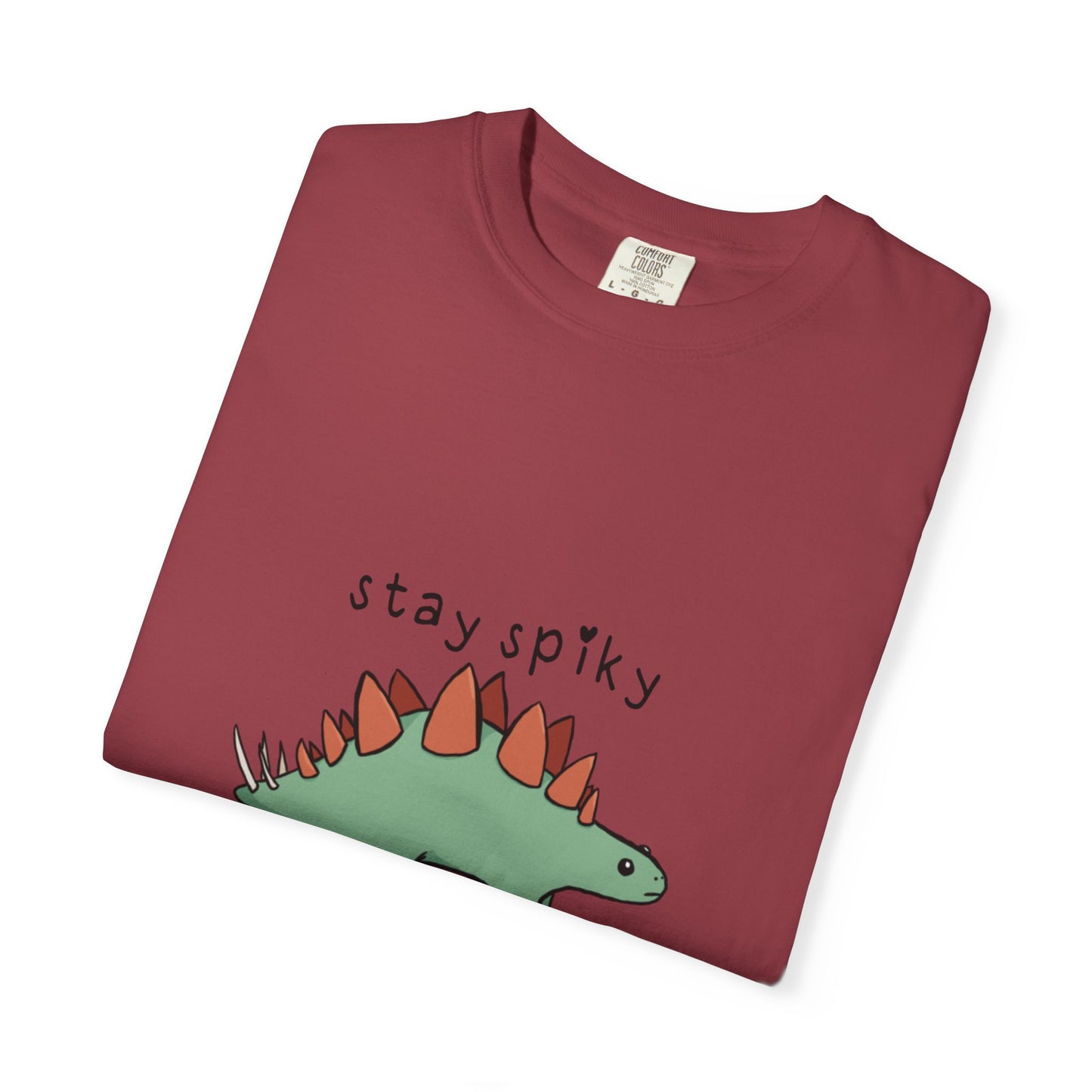 ‘Stay Spiky’ Sammy Stegosaurus Dinosaur Unisex T-Shirt