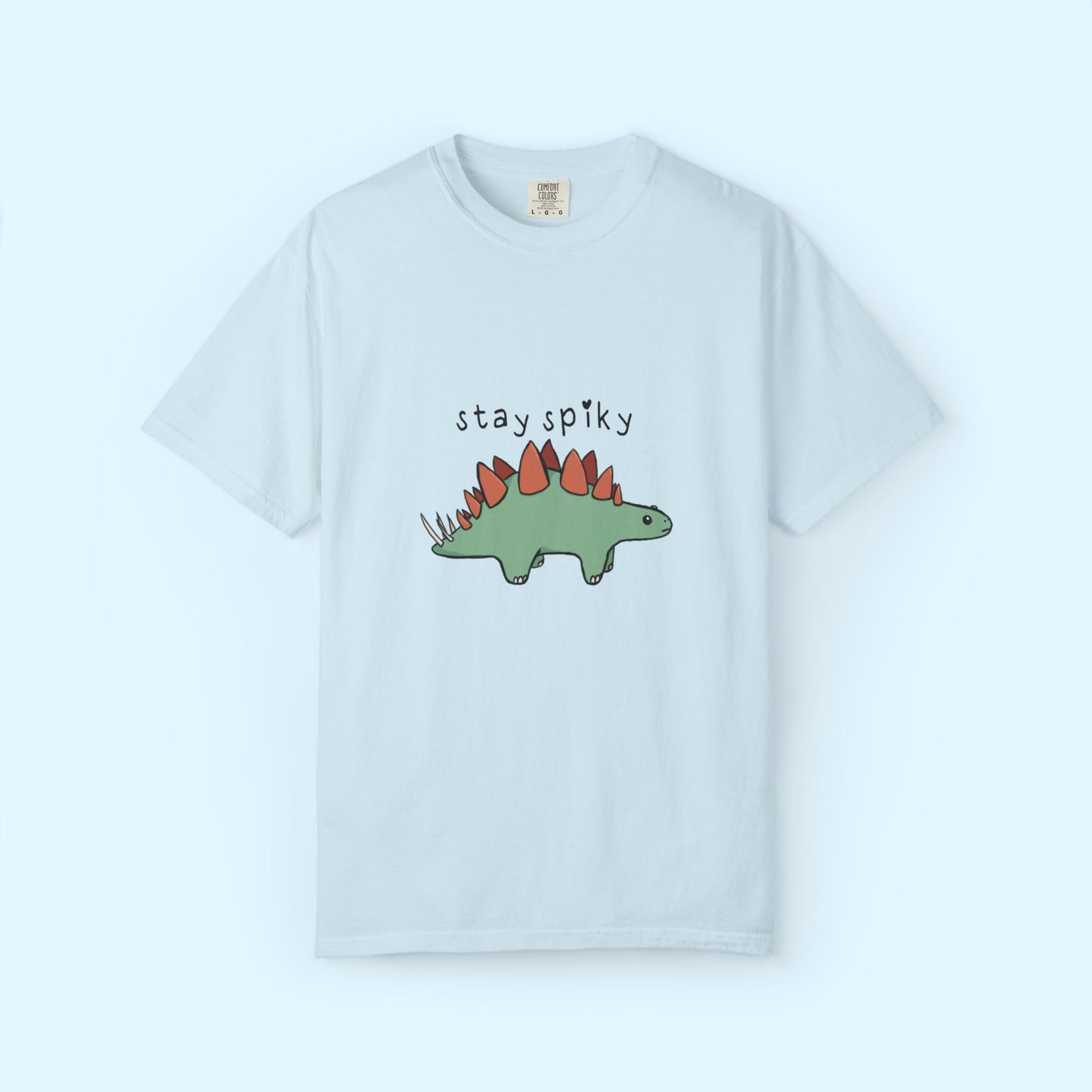 ‘Stay Spiky’ Sammy Stegosaurus Dinosaur Unisex T-Shirt