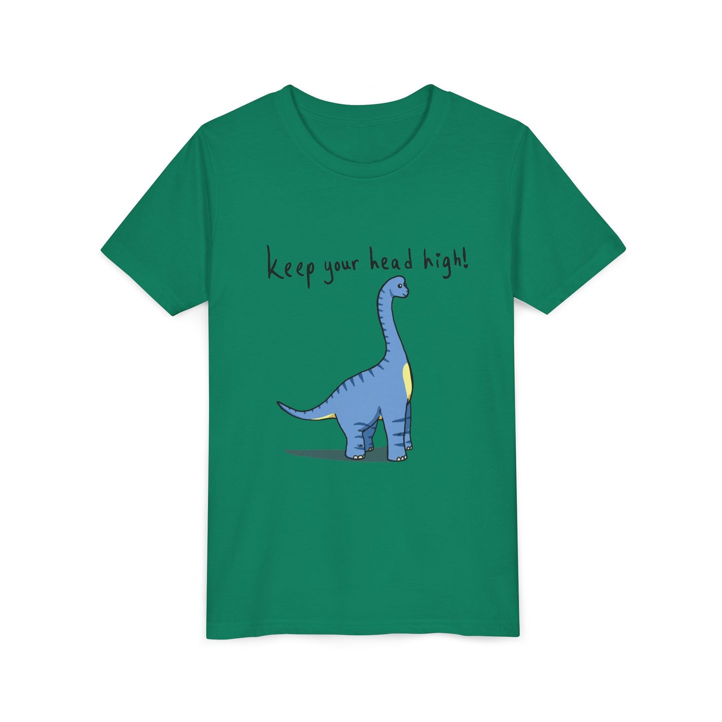 ‘Keep Your Head High’ Billy Brachiosaurus Dinosaur Youth Tee