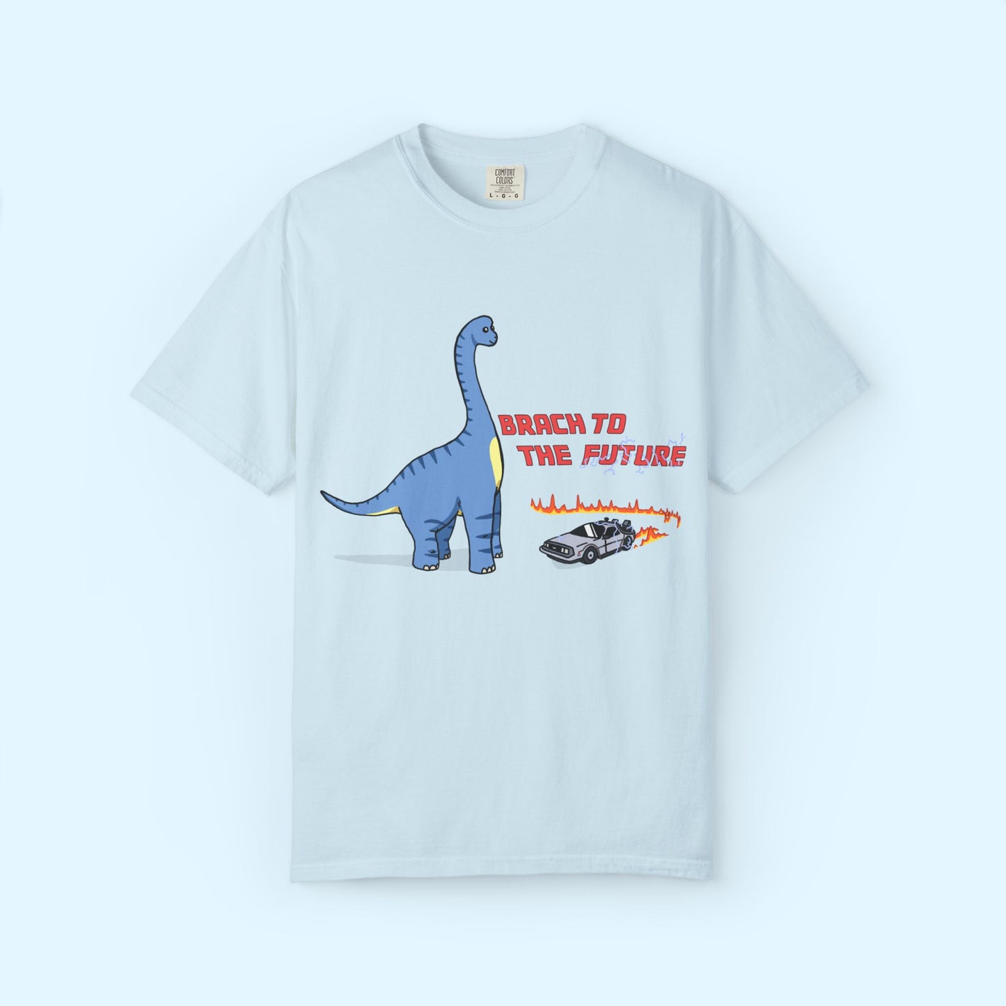 ‘Brach to the Future’ Billy Brachiosaurus Dinosaur Unisex T-shirt