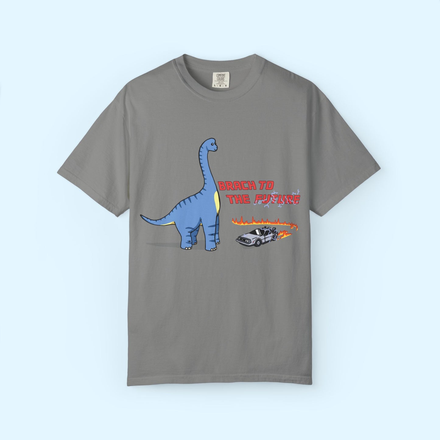 ‘Brach to the Future’ Billy Brachiosaurus Dinosaur Unisex T-shirt