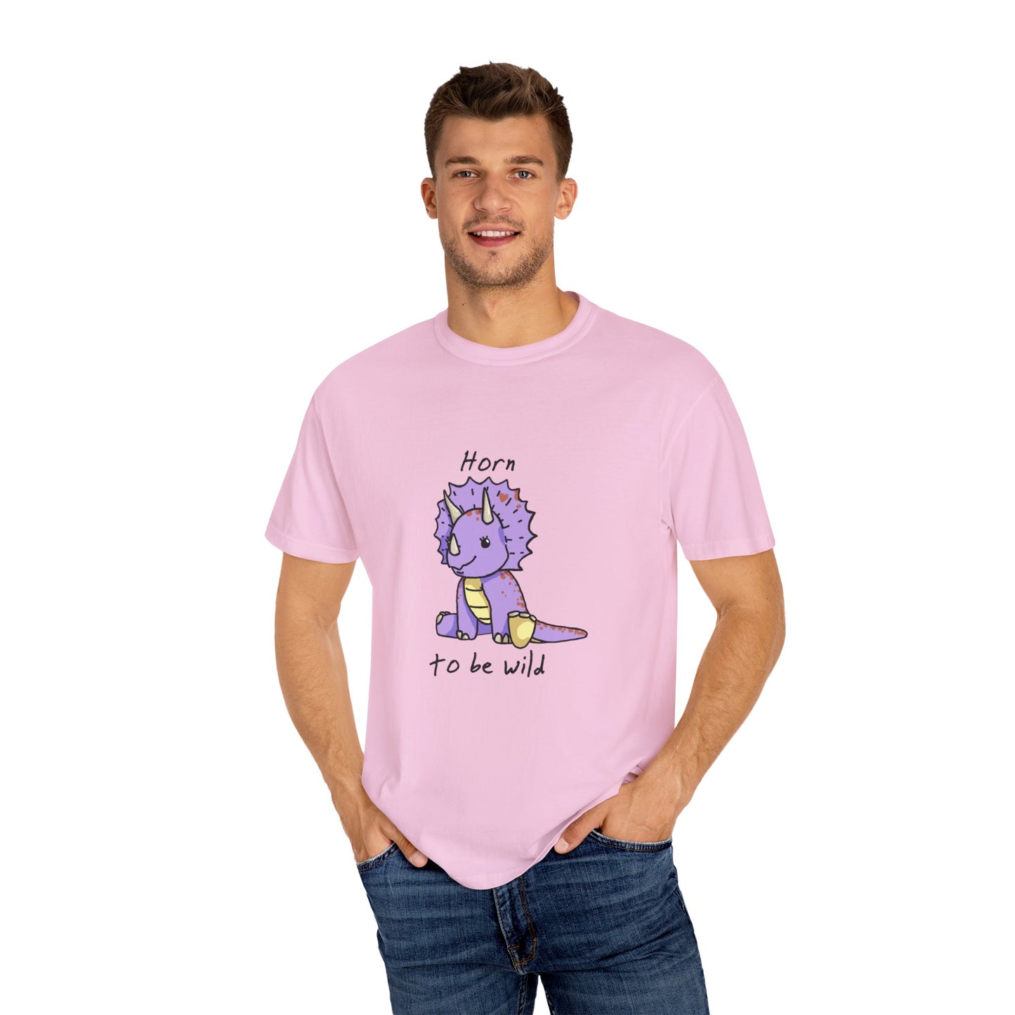 ‘Horn to be Wild’ Trixie Triceratops Dinosaur Unisex T-shirt