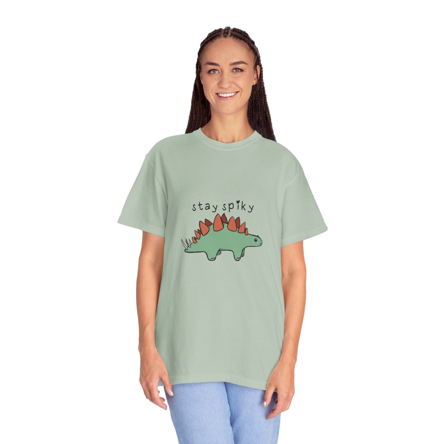 ‘Stay Spiky’ Sammy Stegosaurus Dinosaur Unisex T-Shirt
