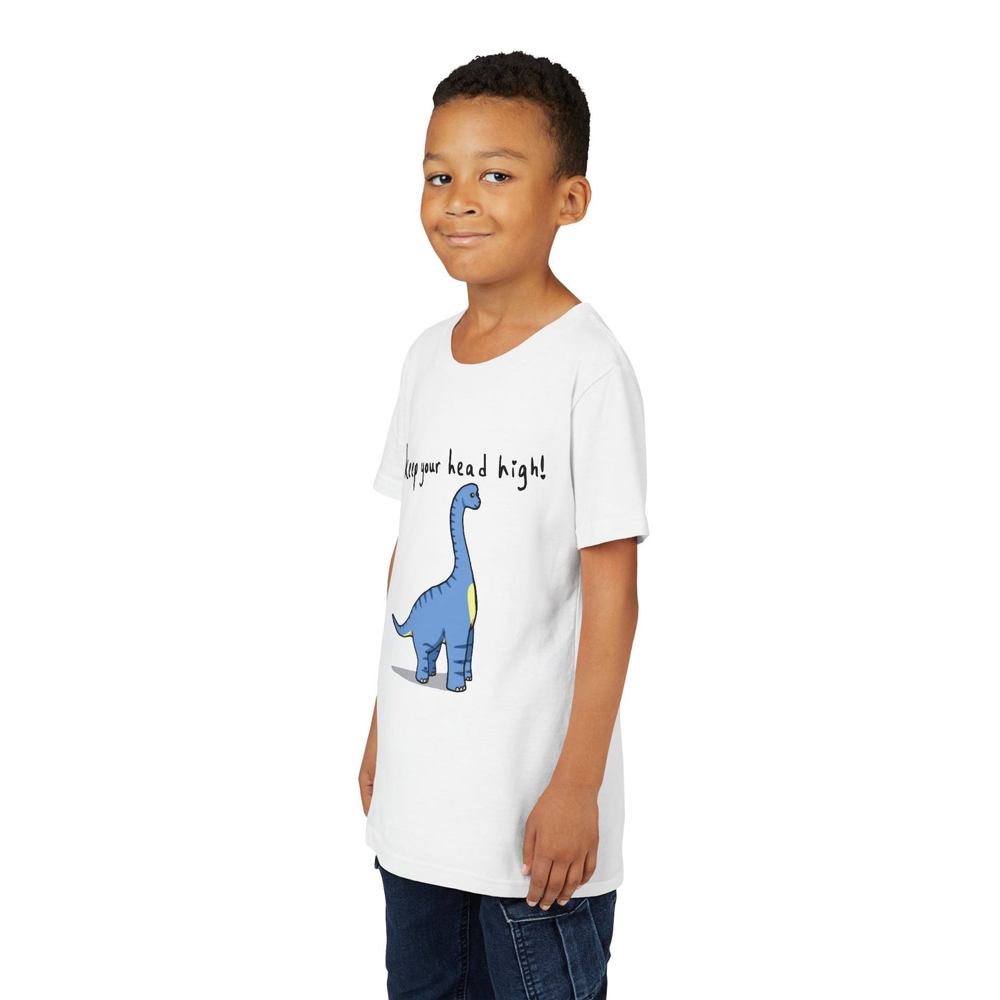 ‘Keep Your Head High’ Billy Brachiosaurus Dinosaur Youth Tee