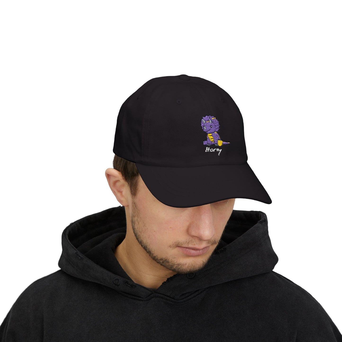 ‘Horny’ Triceratops Classic Dad Cap - Trixie - Dark