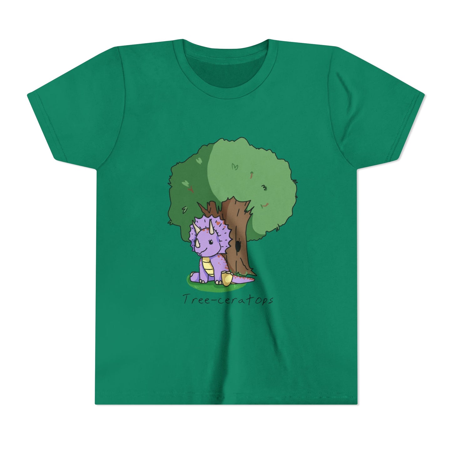 ‘Tree-ceratops’ Trixie Triceratops Dinosaur Youth Tee