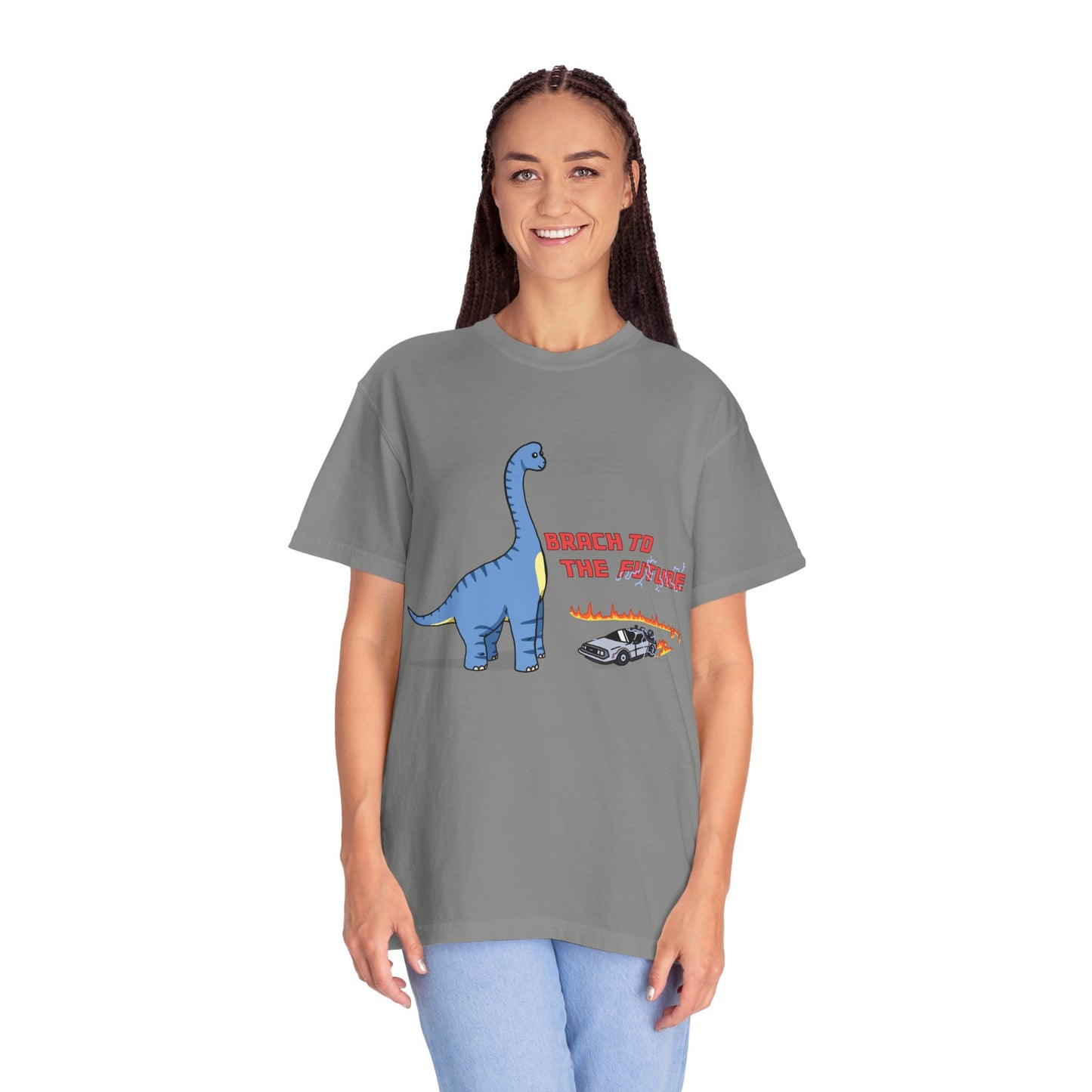 ‘Brach to the Future’ Billy Brachiosaurus Dinosaur Unisex T-shirt