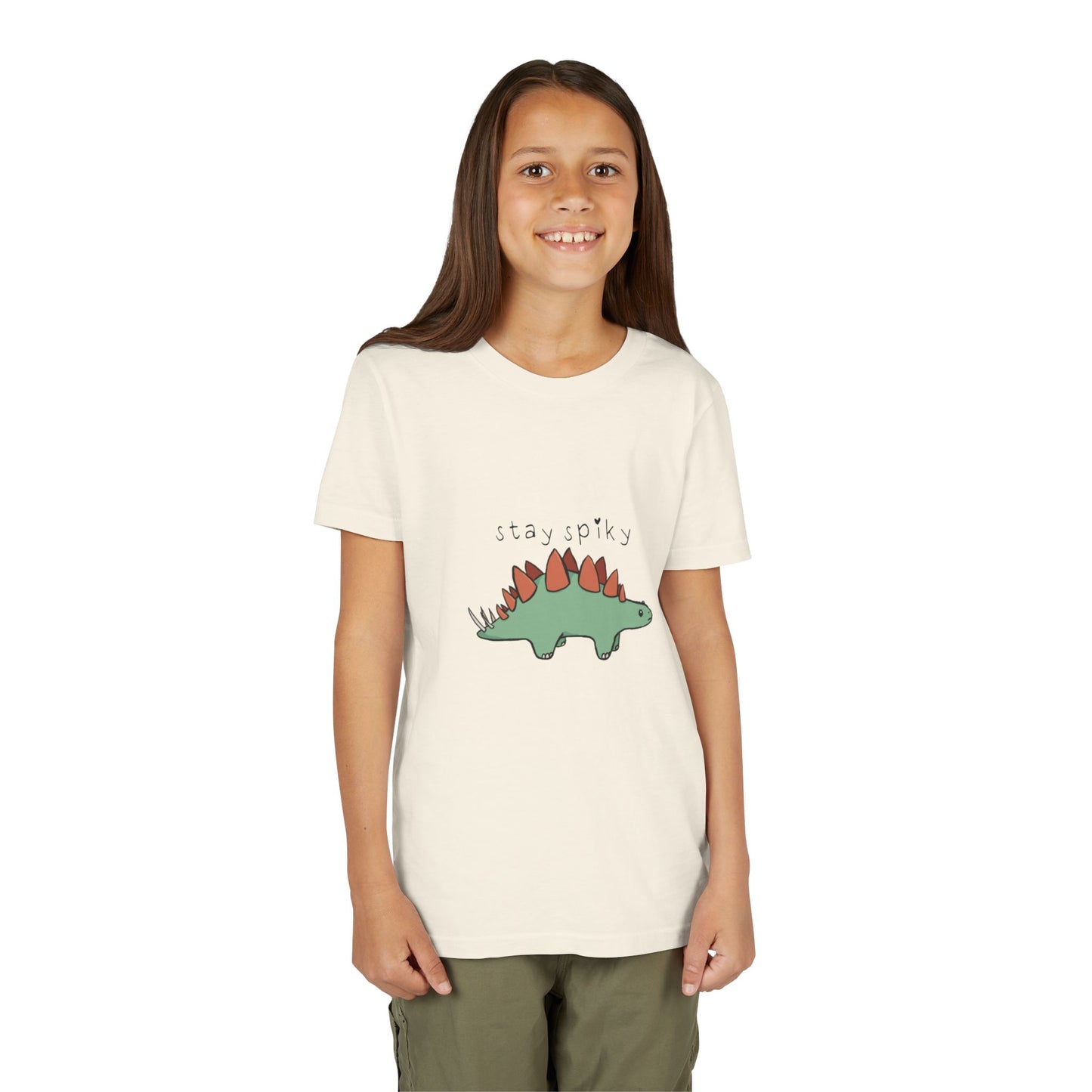 ‘Stay Spiky’ Sammy Stegosaurus Dinosaur Youth Tee