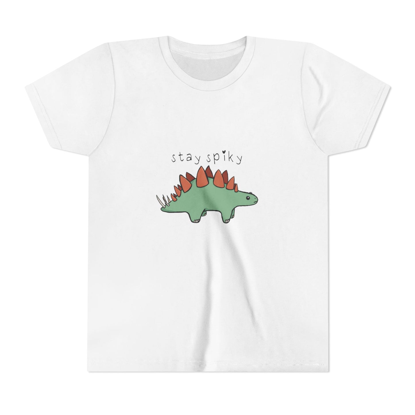 ‘Stay Spiky’ Sammy Stegosaurus Dinosaur Youth Tee