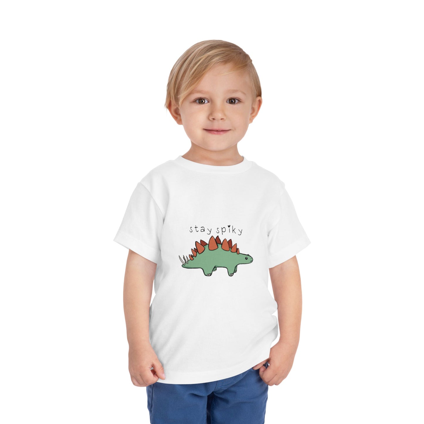 ‘Stay Spiky’ Sammy Stegosaurus Dinosaur Toddler Tee