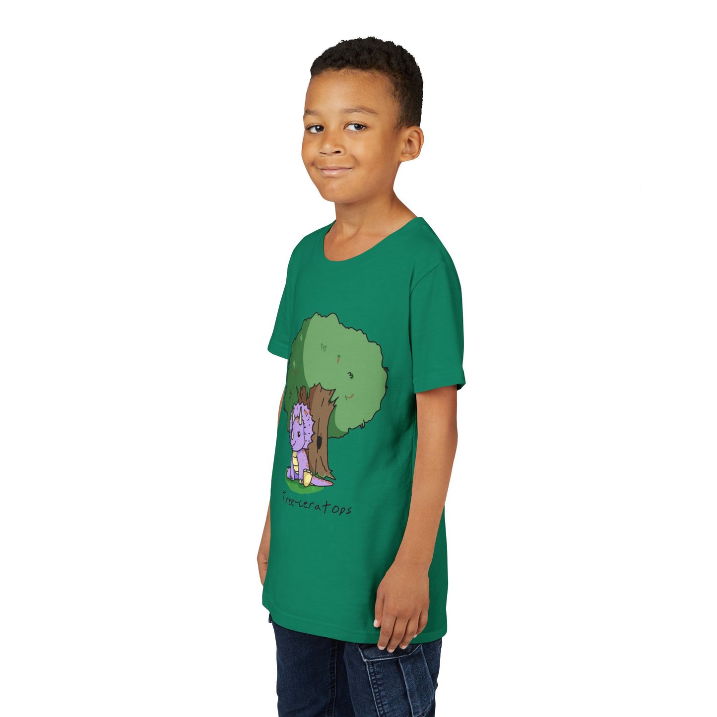 ‘Tree-ceratops’ Trixie Triceratops Dinosaur Youth Tee