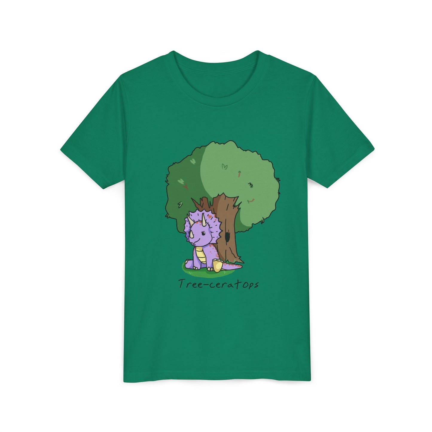 ‘Tree-ceratops’ Trixie Triceratops Dinosaur Youth Tee