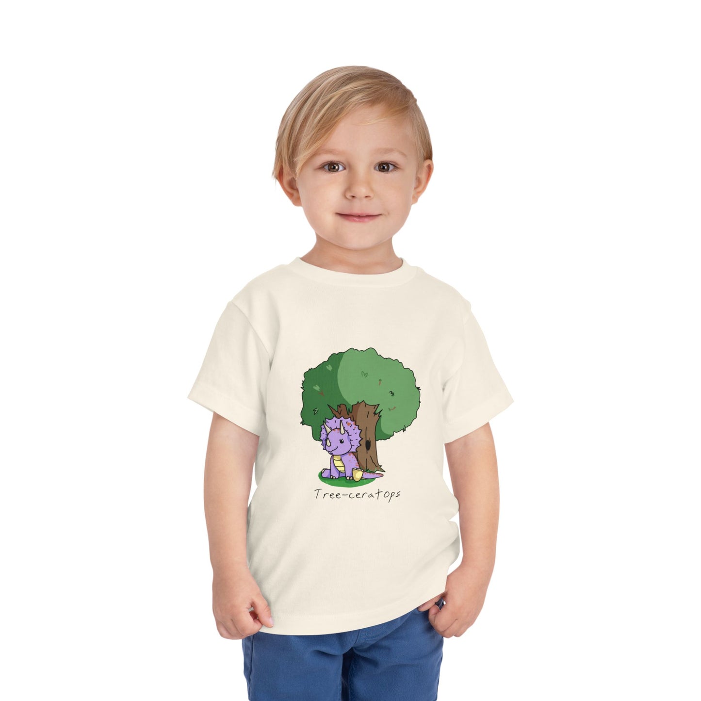 ‘Tree-ceratops’ Trixie Triceratops Dinosaur Toddler Tee