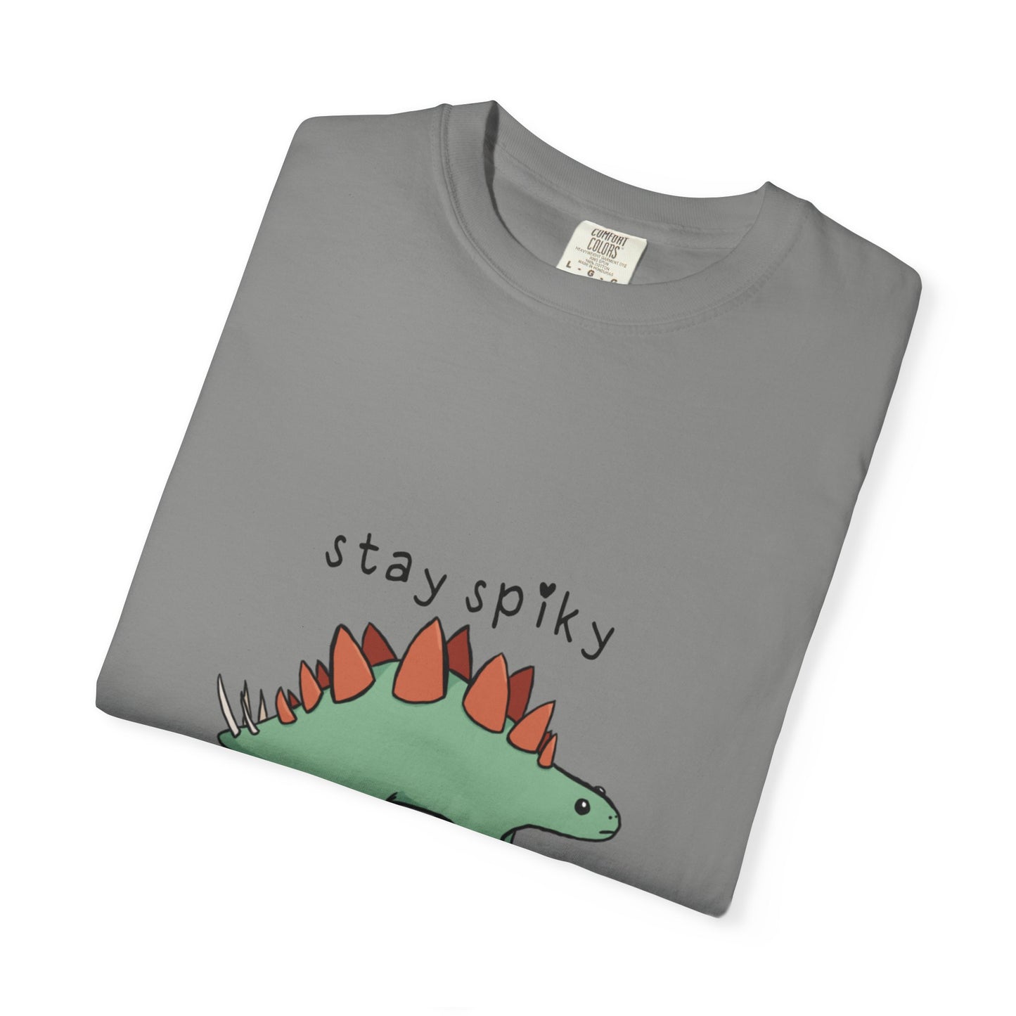 ‘Stay Spiky’ Sammy Stegosaurus Dinosaur Unisex T-Shirt