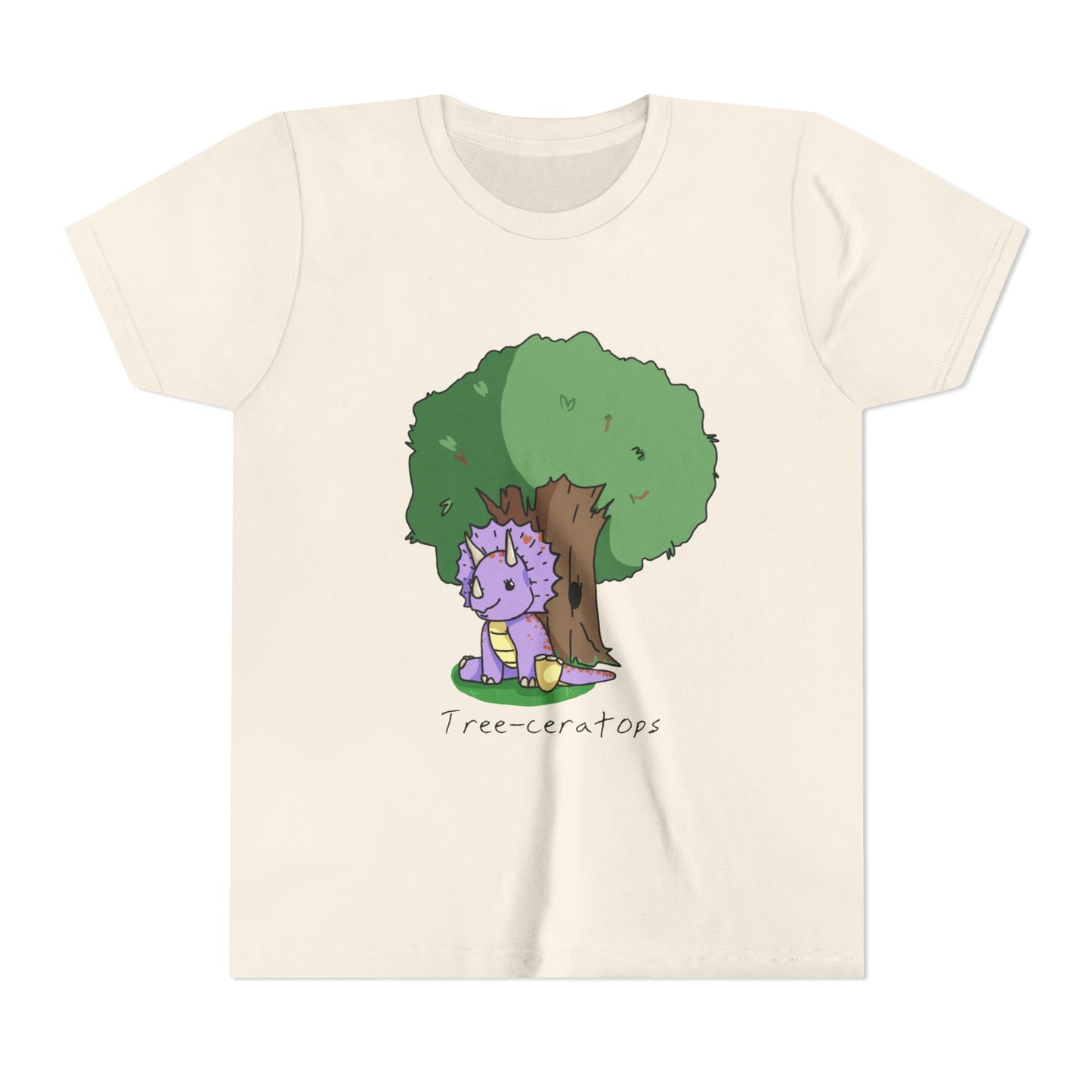 ‘Tree-ceratops’ Trixie Triceratops Dinosaur Youth Tee