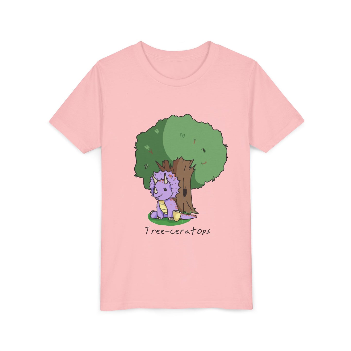 ‘Tree-ceratops’ Trixie Triceratops Dinosaur Youth Tee