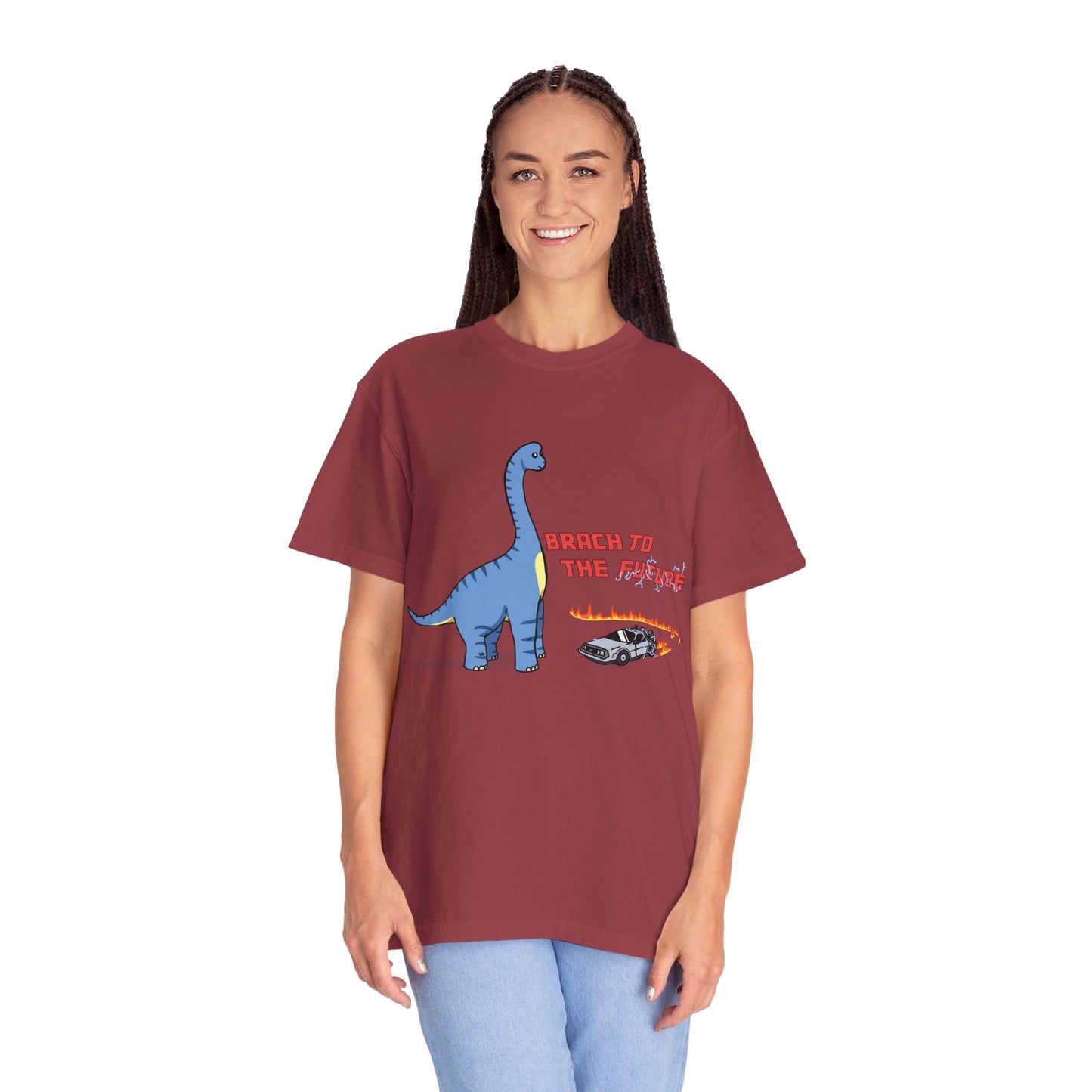 ‘Brach to the Future’ Billy Brachiosaurus Dinosaur Unisex T-shirt
