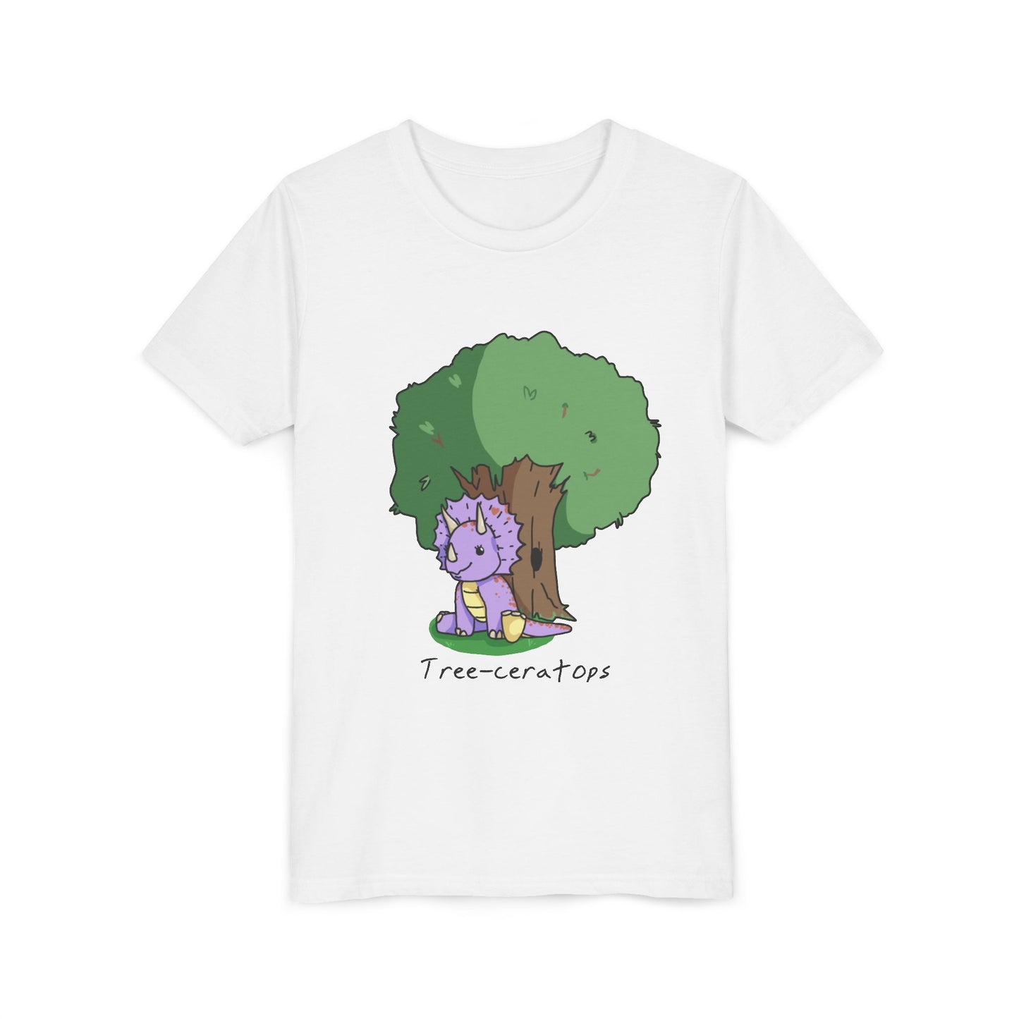 ‘Tree-ceratops’ Trixie Triceratops Dinosaur Youth Tee