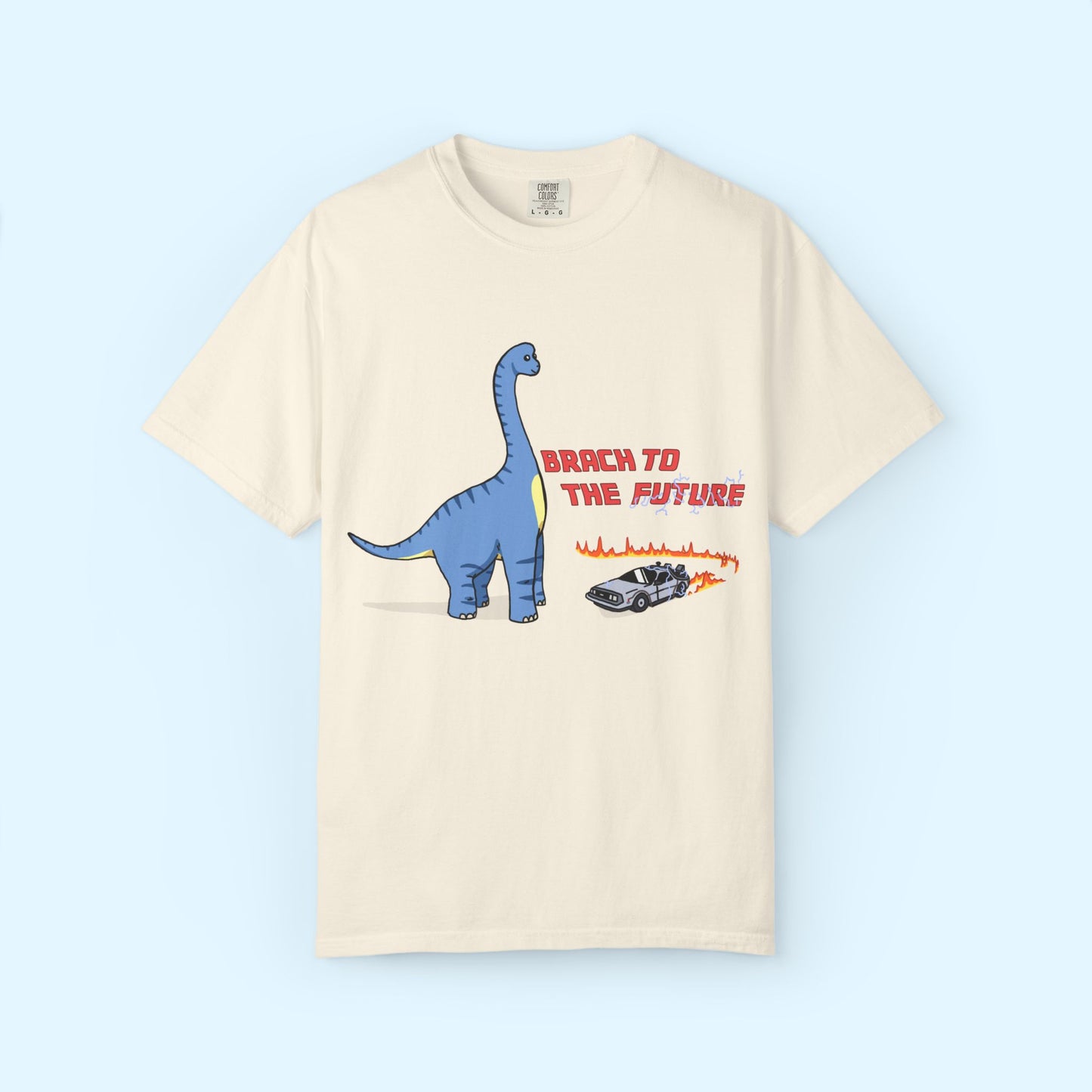 ‘Brach to the Future’ Billy Brachiosaurus Dinosaur Unisex T-shirt