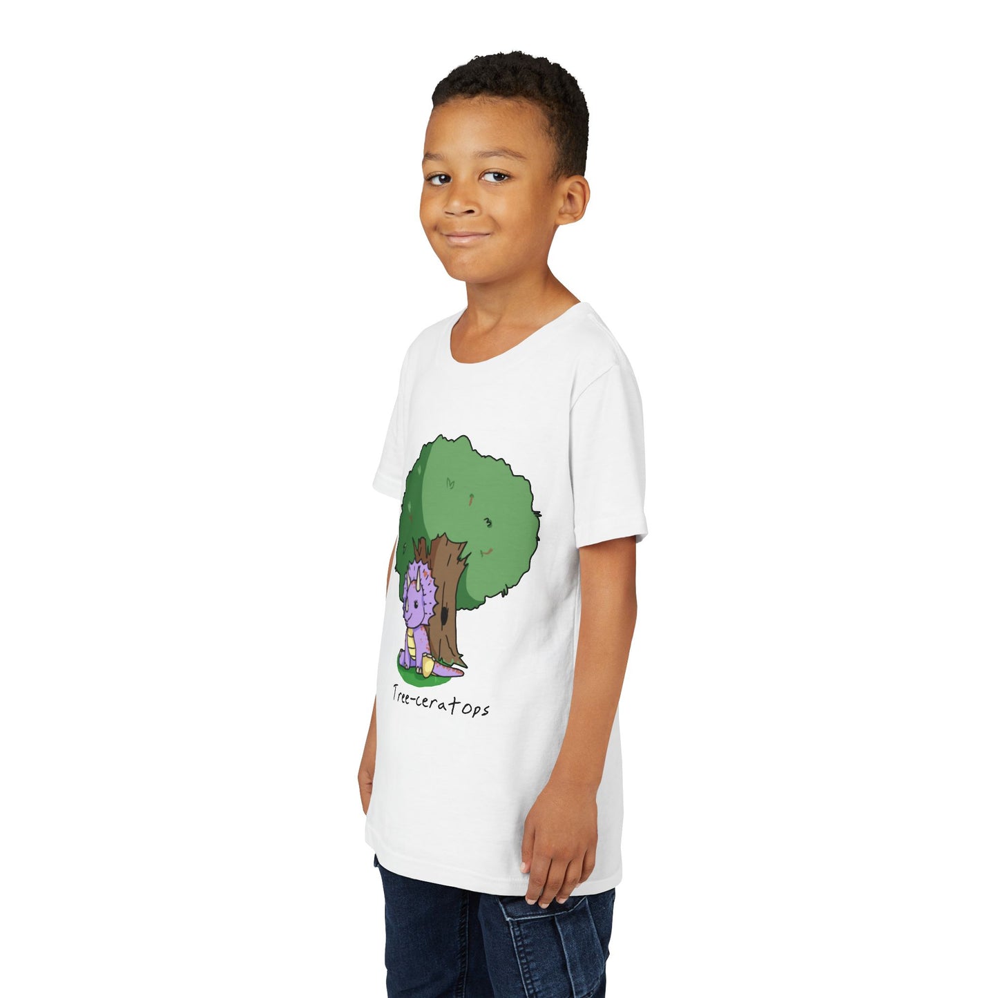 ‘Tree-ceratops’ Trixie Triceratops Dinosaur Youth Tee