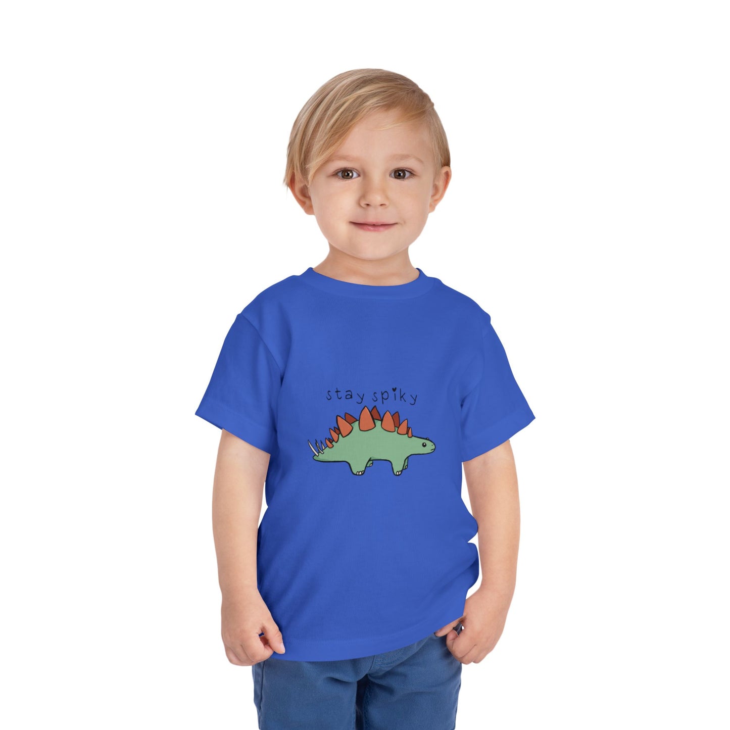 ‘Stay Spiky’ Sammy Stegosaurus Dinosaur Toddler Tee
