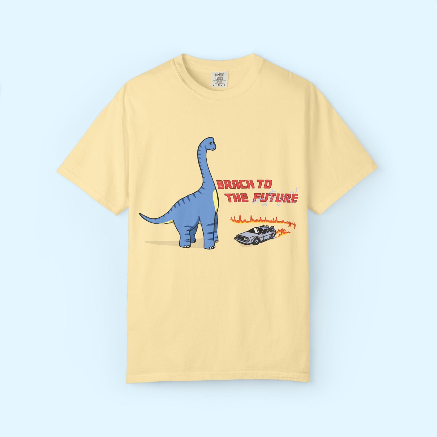 ‘Brach to the Future’ Billy Brachiosaurus Dinosaur Unisex T-shirt