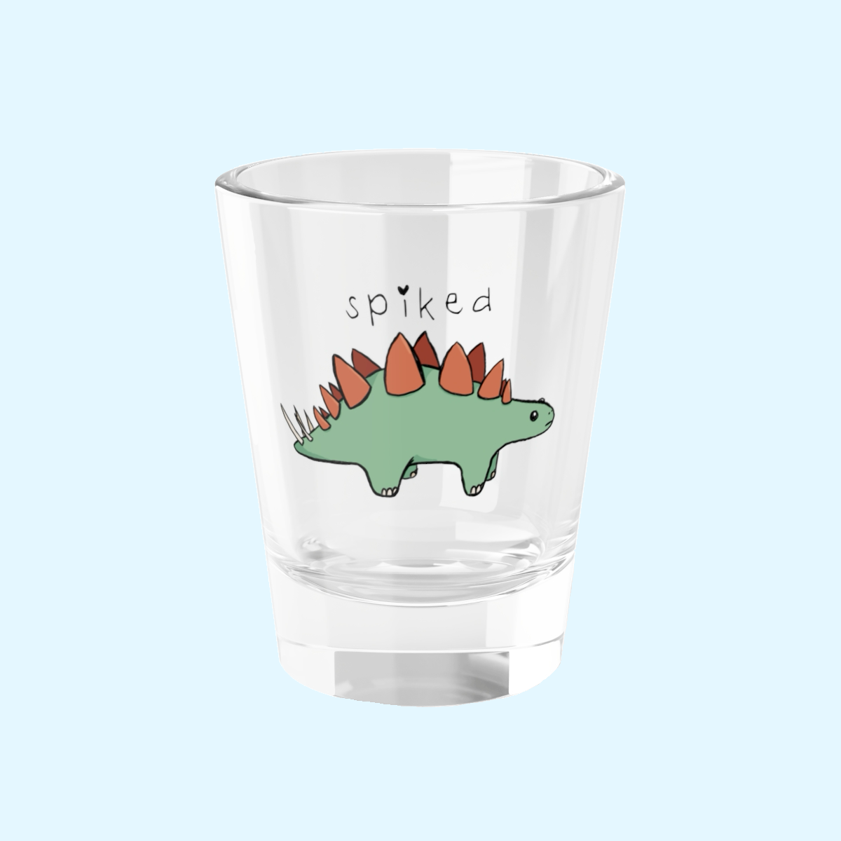 ‘Spiked’ Sammy Stegosaurus Dinosaur Shot Glass – 1.5oz
