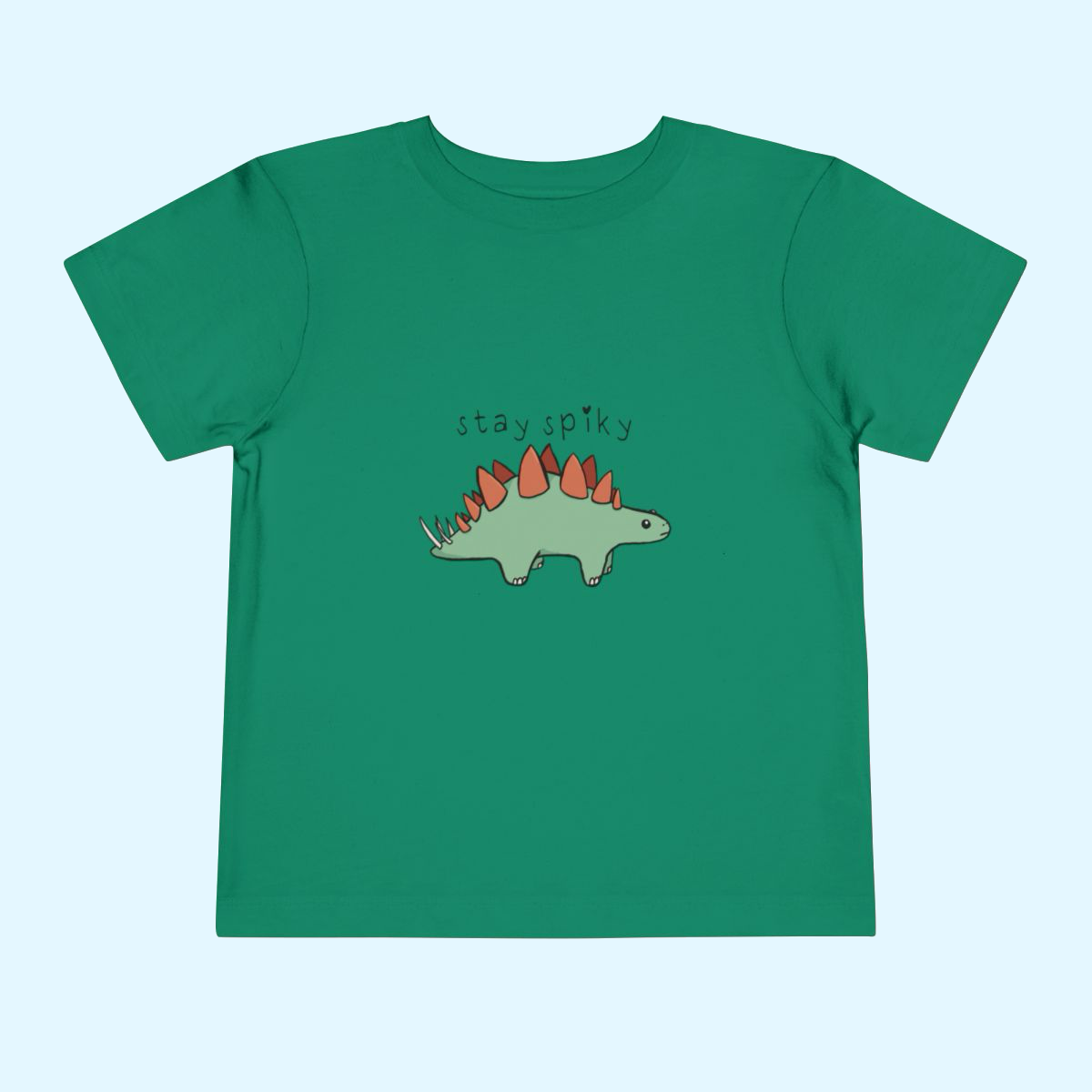 ‘Stay Spiky’ Sammy Stegosaurus Dinosaur Toddler Tee