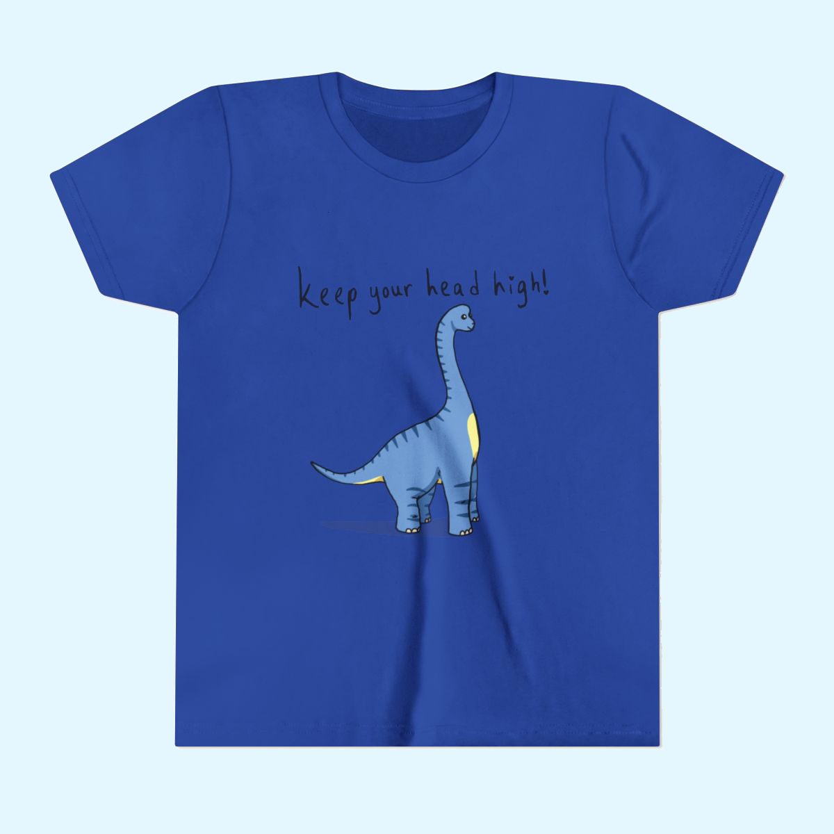 ‘Keep Your Head High’ Billy Brachiosaurus Dinosaur Youth Tee