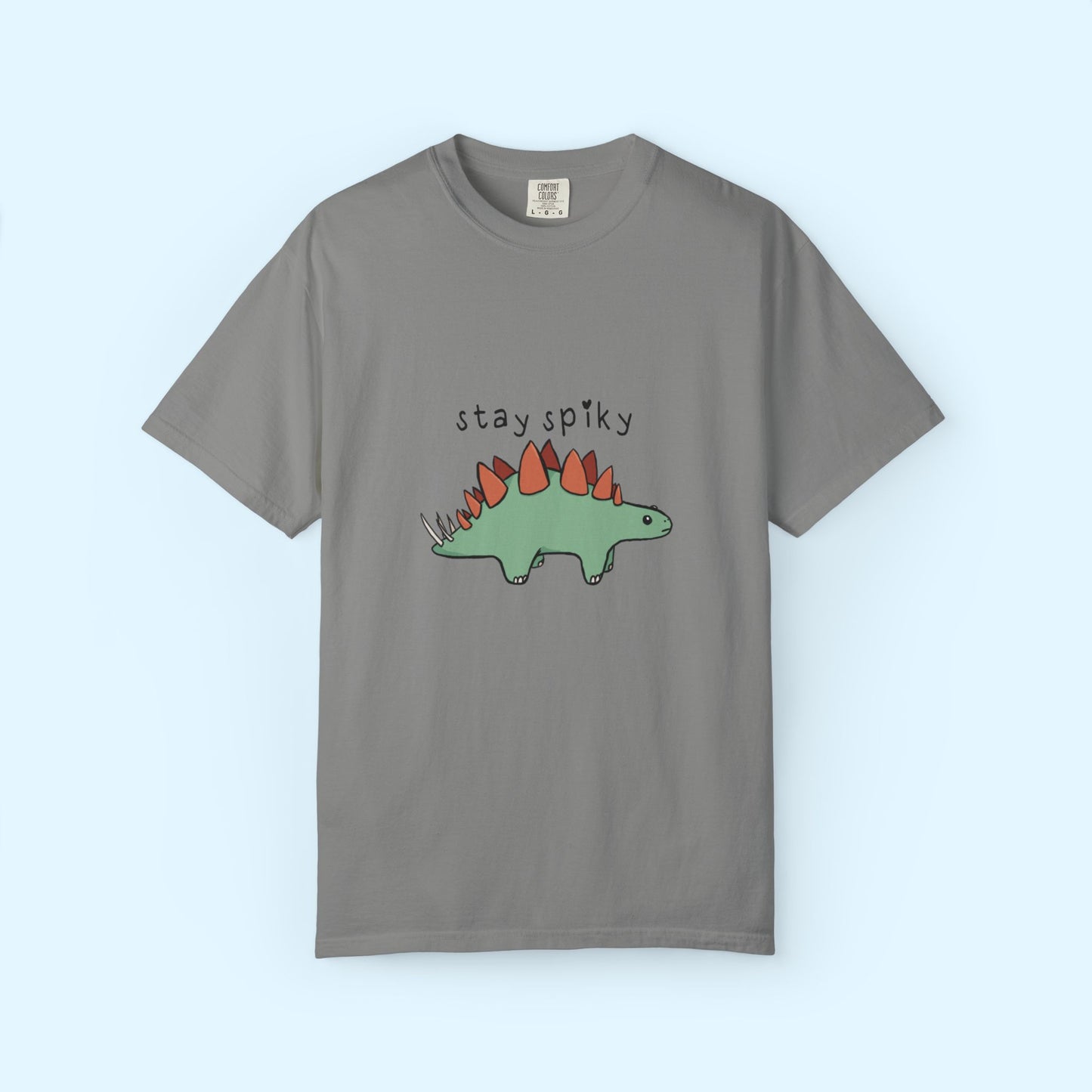 ‘Stay Spiky’ Sammy Stegosaurus Dinosaur Unisex T-Shirt