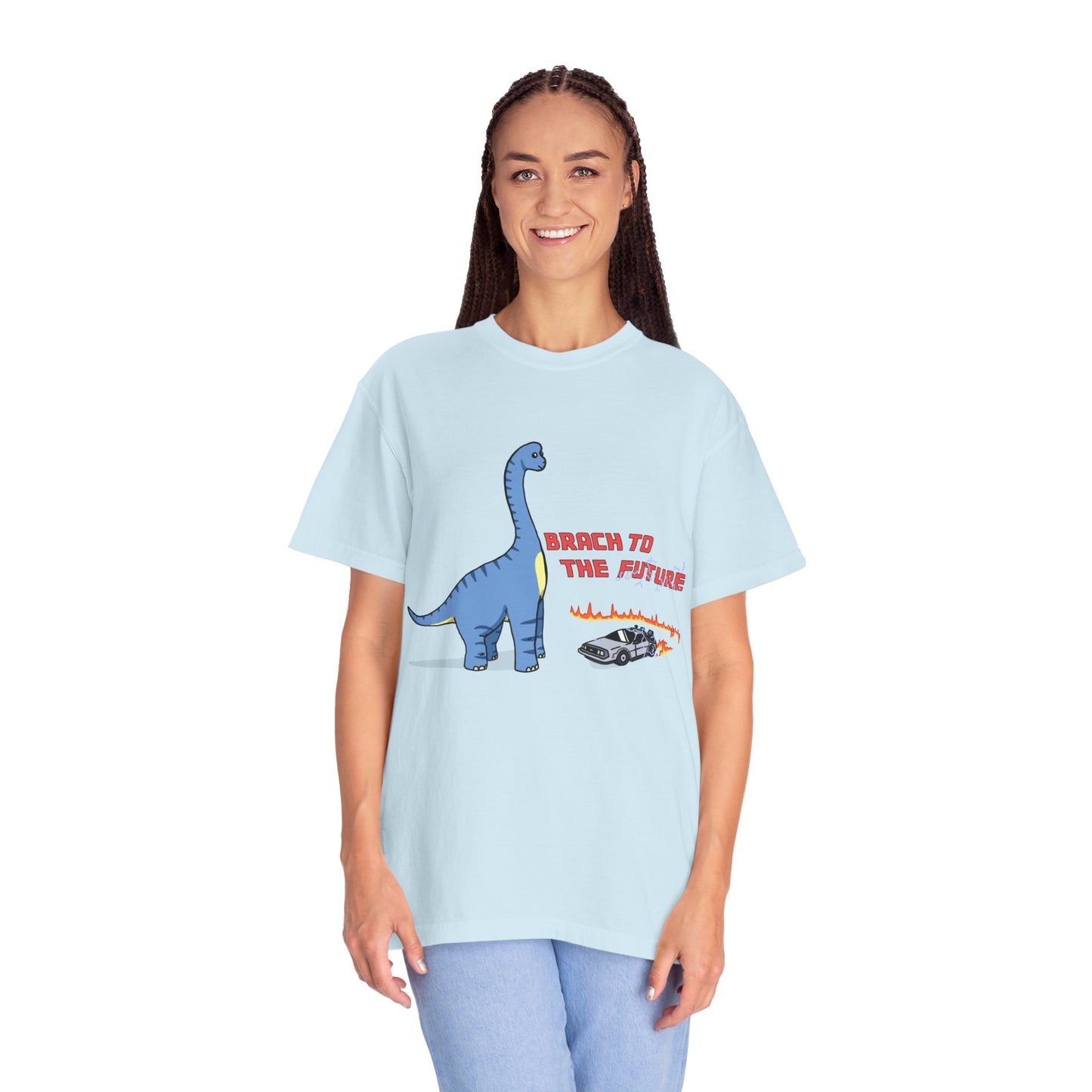 ‘Brach to the Future’ Billy Brachiosaurus Dinosaur Unisex T-shirt