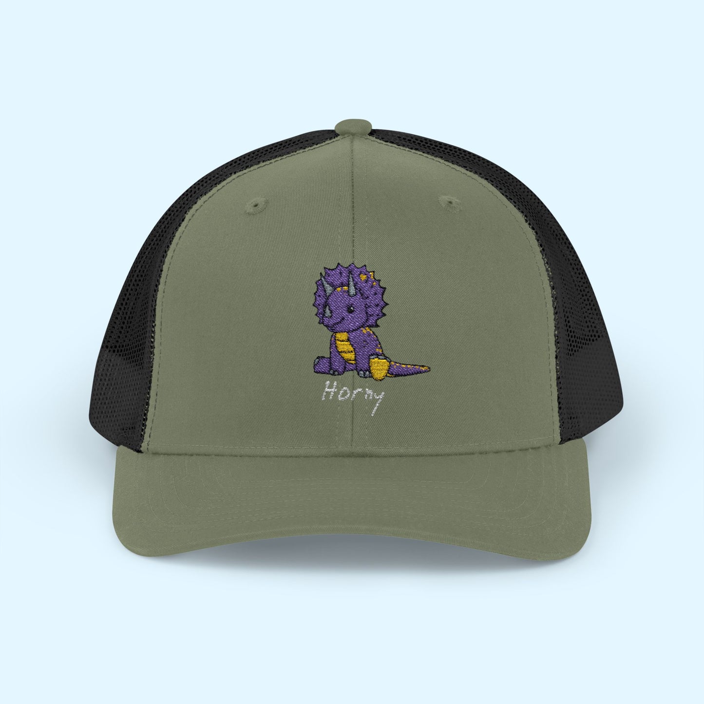 ‘Horny’ Triceratops Snapback Trucker Cap - Trixie