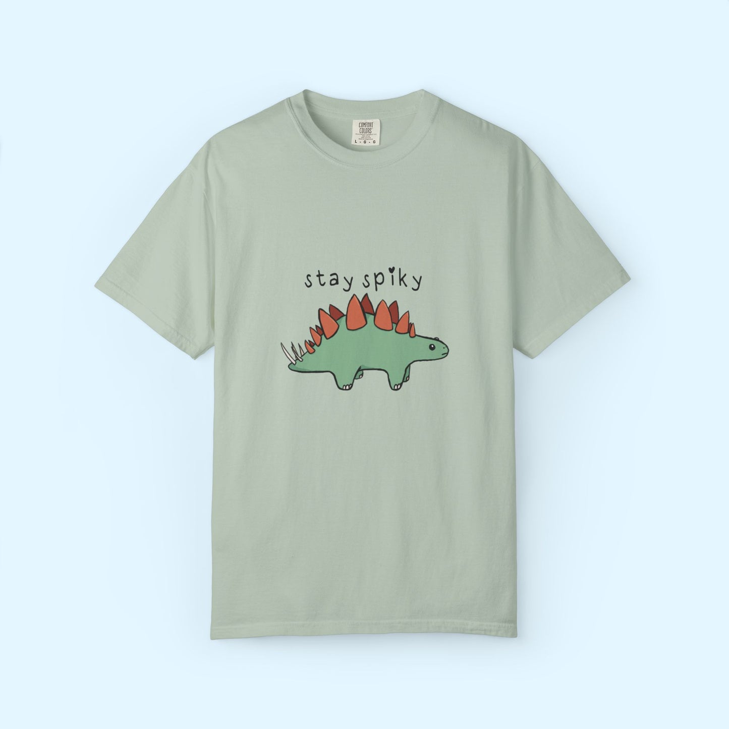 ‘Stay Spiky’ Sammy Stegosaurus Dinosaur Unisex T-Shirt