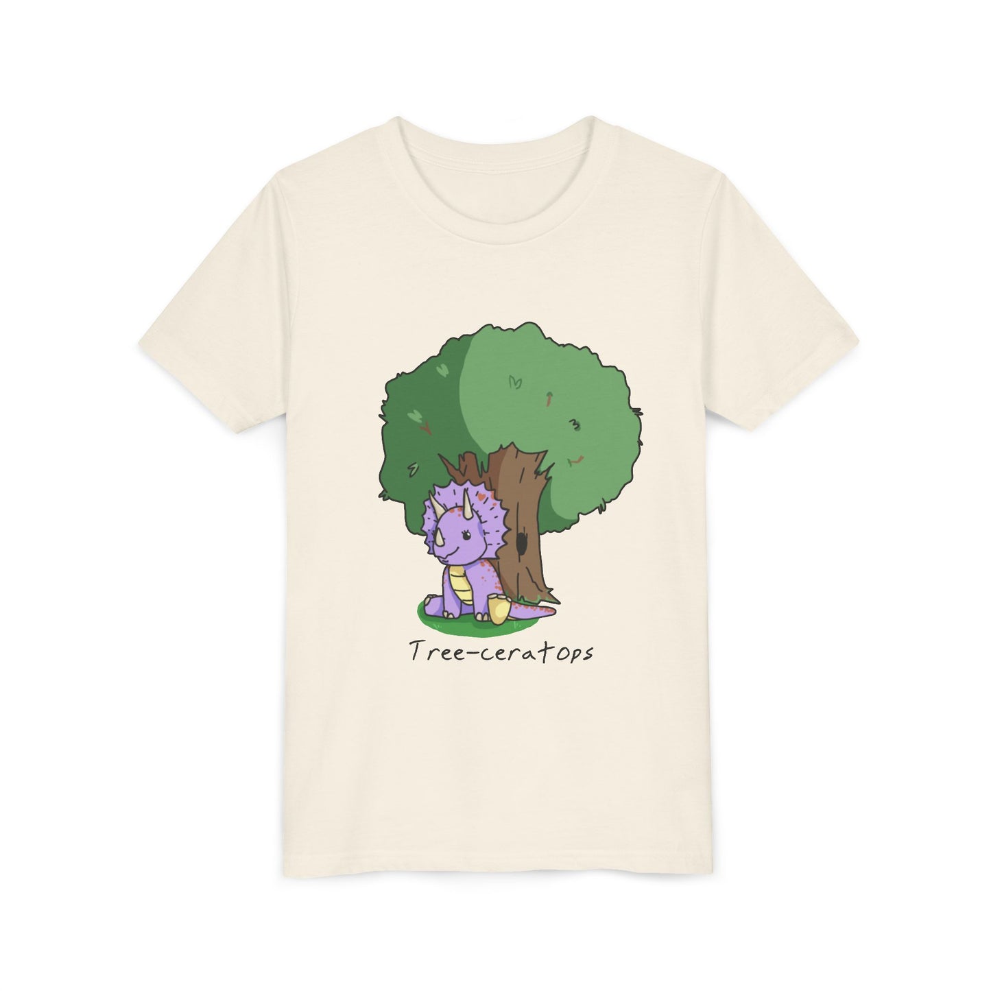 ‘Tree-ceratops’ Trixie Triceratops Dinosaur Youth Tee