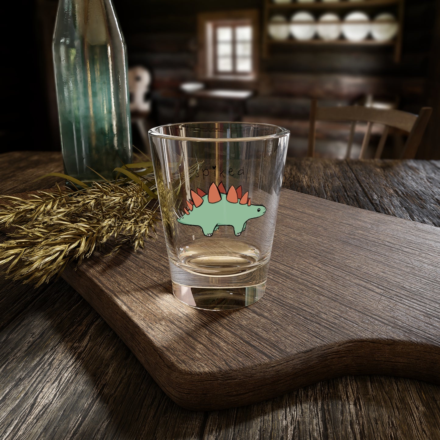 ‘Spiked’ Sammy Stegosaurus Dinosaur Shot Glass – 1.5oz