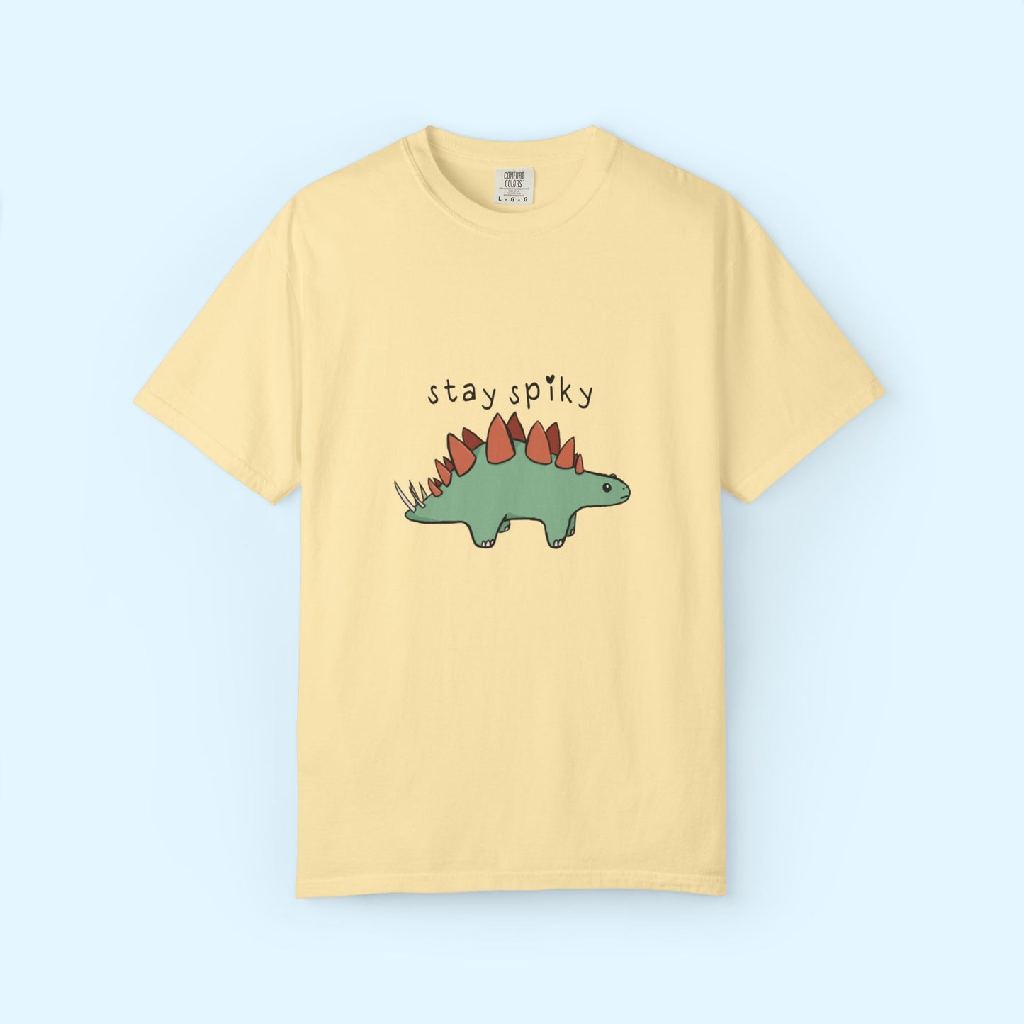 ‘Stay Spiky’ Sammy Stegosaurus Dinosaur Unisex T-Shirt