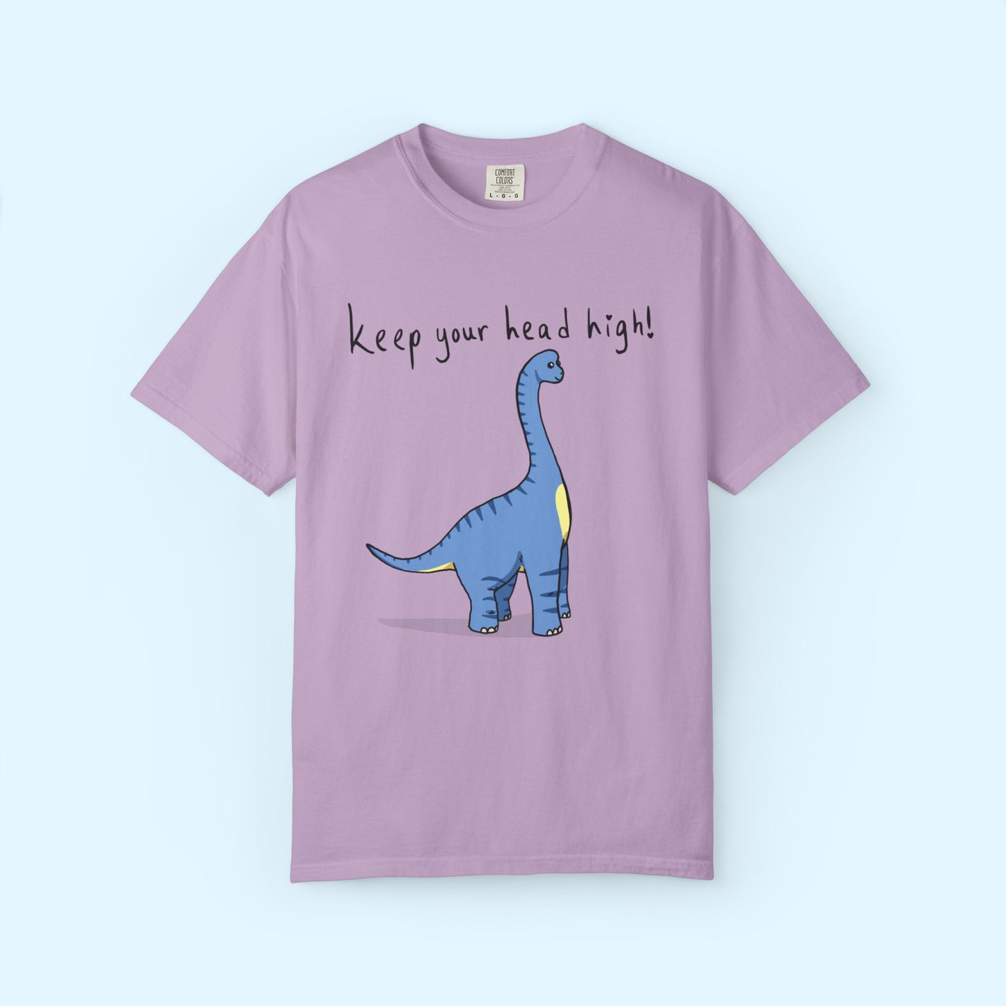 ‘Keep Your Head High’ Billy Brachiosaurus Dinosaur Unisex T-shirt