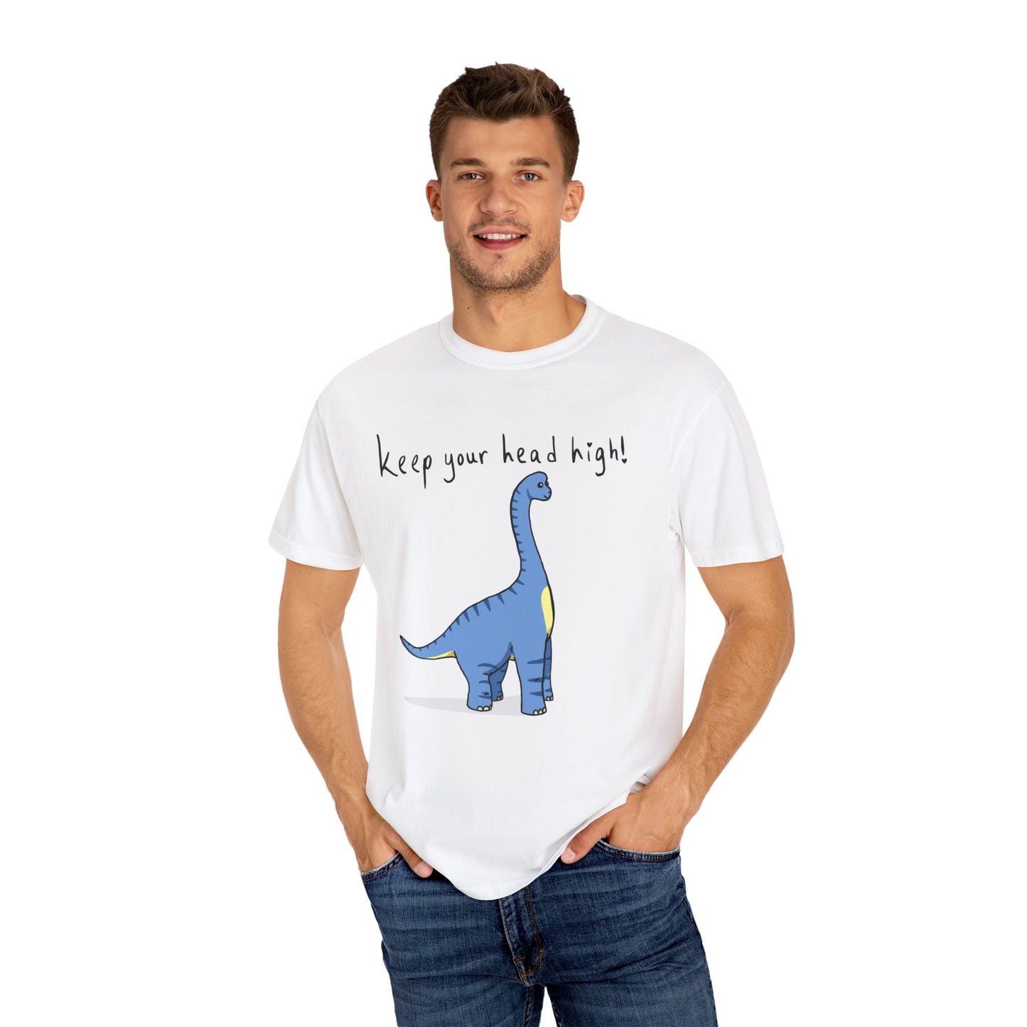 ‘Keep Your Head High’ Billy Brachiosaurus Dinosaur Unisex T-shirt