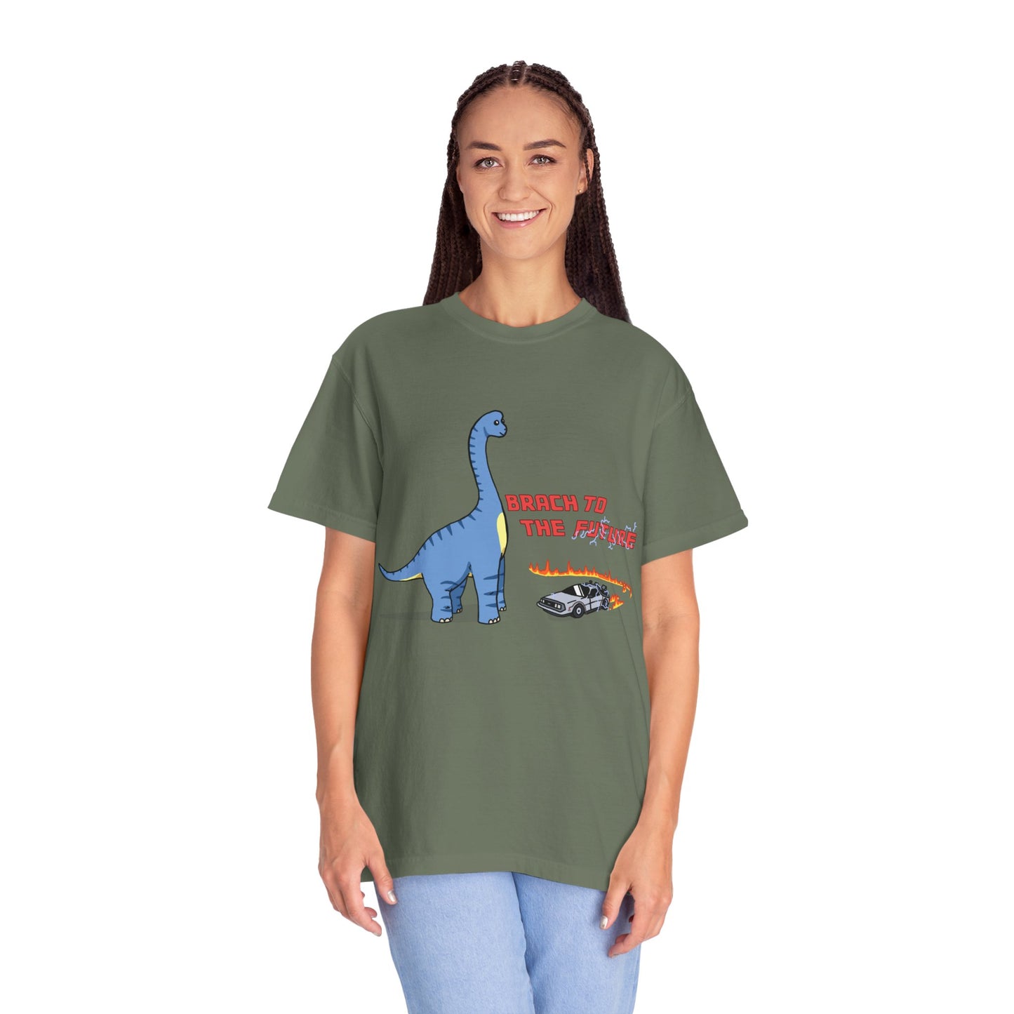 ‘Brach to the Future’ Billy Brachiosaurus Dinosaur Unisex T-shirt