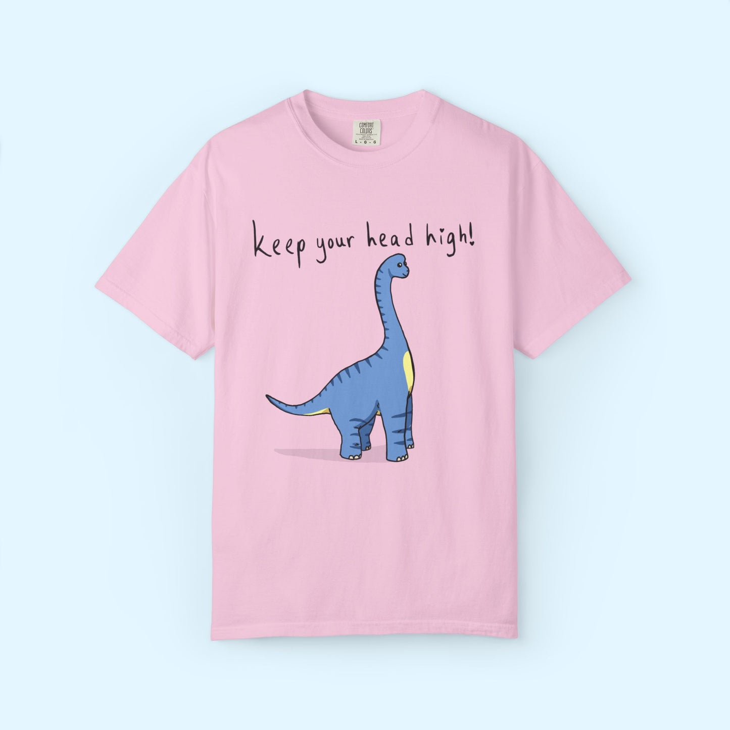 ‘Keep Your Head High’ Billy Brachiosaurus Dinosaur Unisex T-shirt