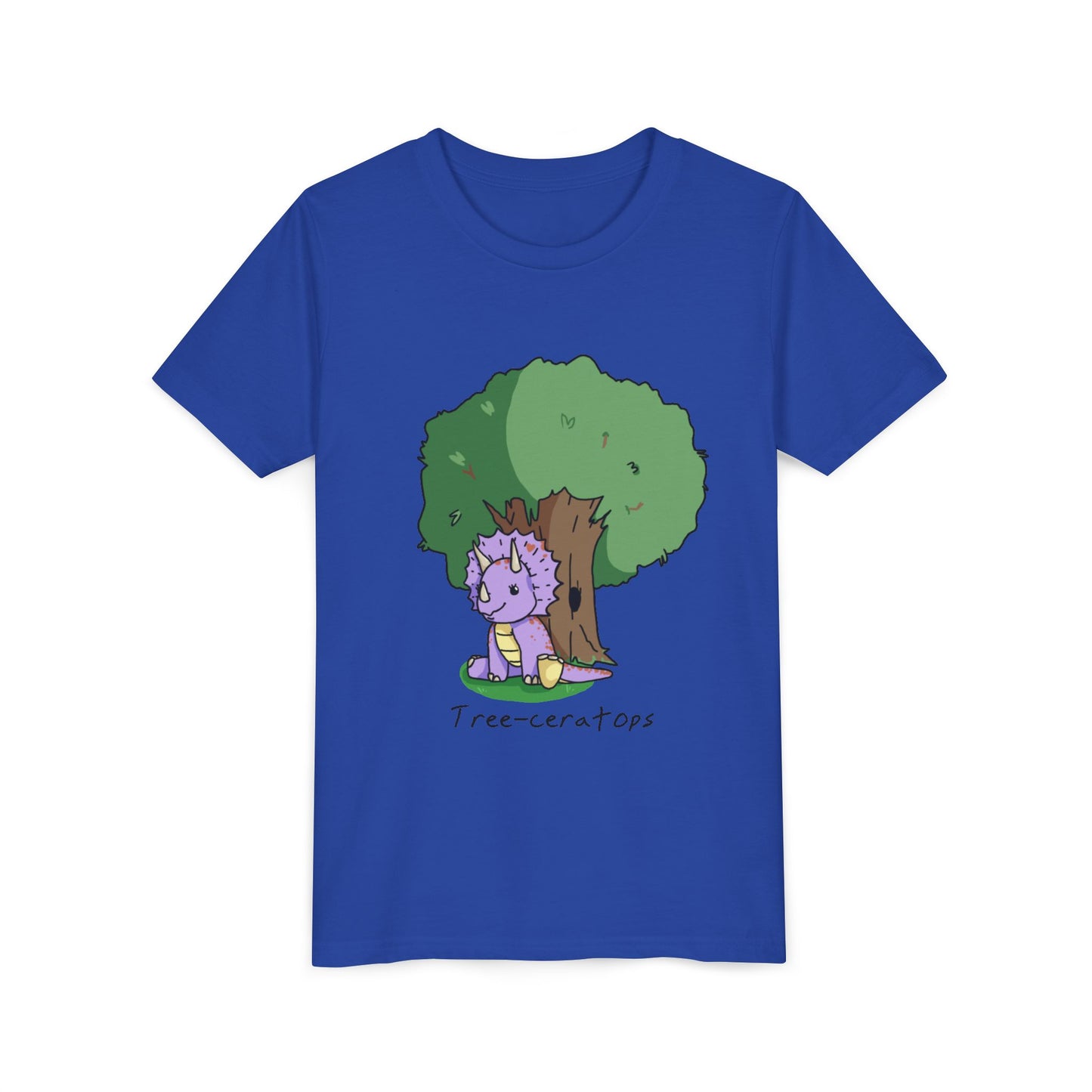 ‘Tree-ceratops’ Trixie Triceratops Dinosaur Youth Tee