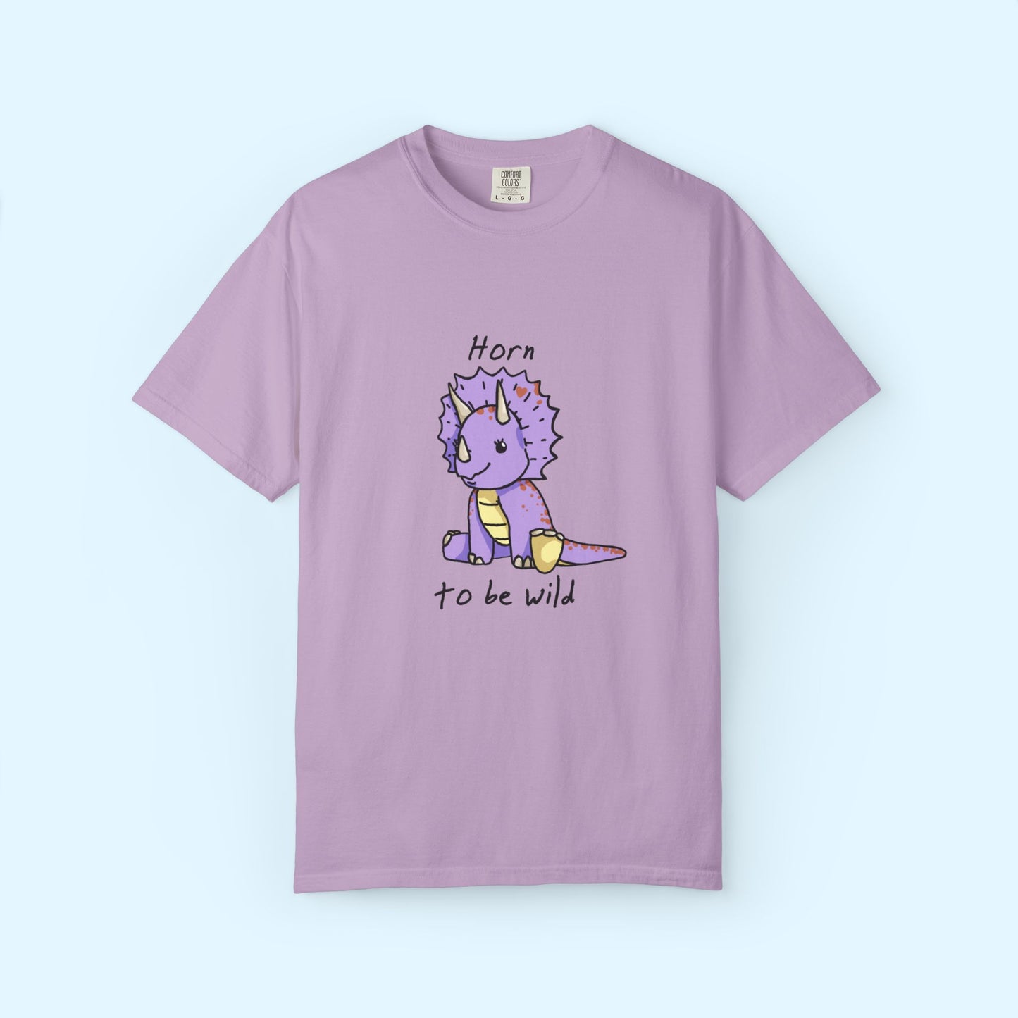 ‘Horn to be Wild’ Trixie Triceratops Dinosaur Unisex T-shirt
