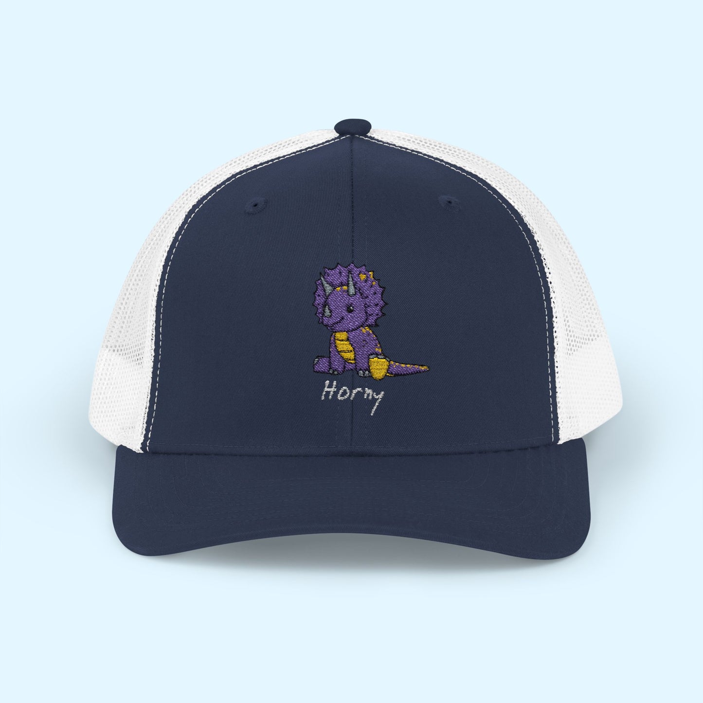 ‘Horny’ Triceratops Snapback Trucker Cap - Trixie
