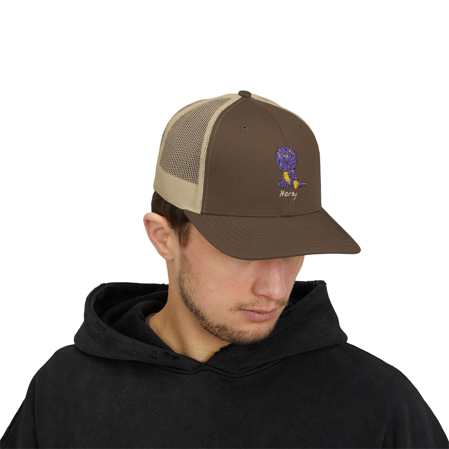 ‘Horny’ Triceratops Snapback Trucker Cap - Trixie