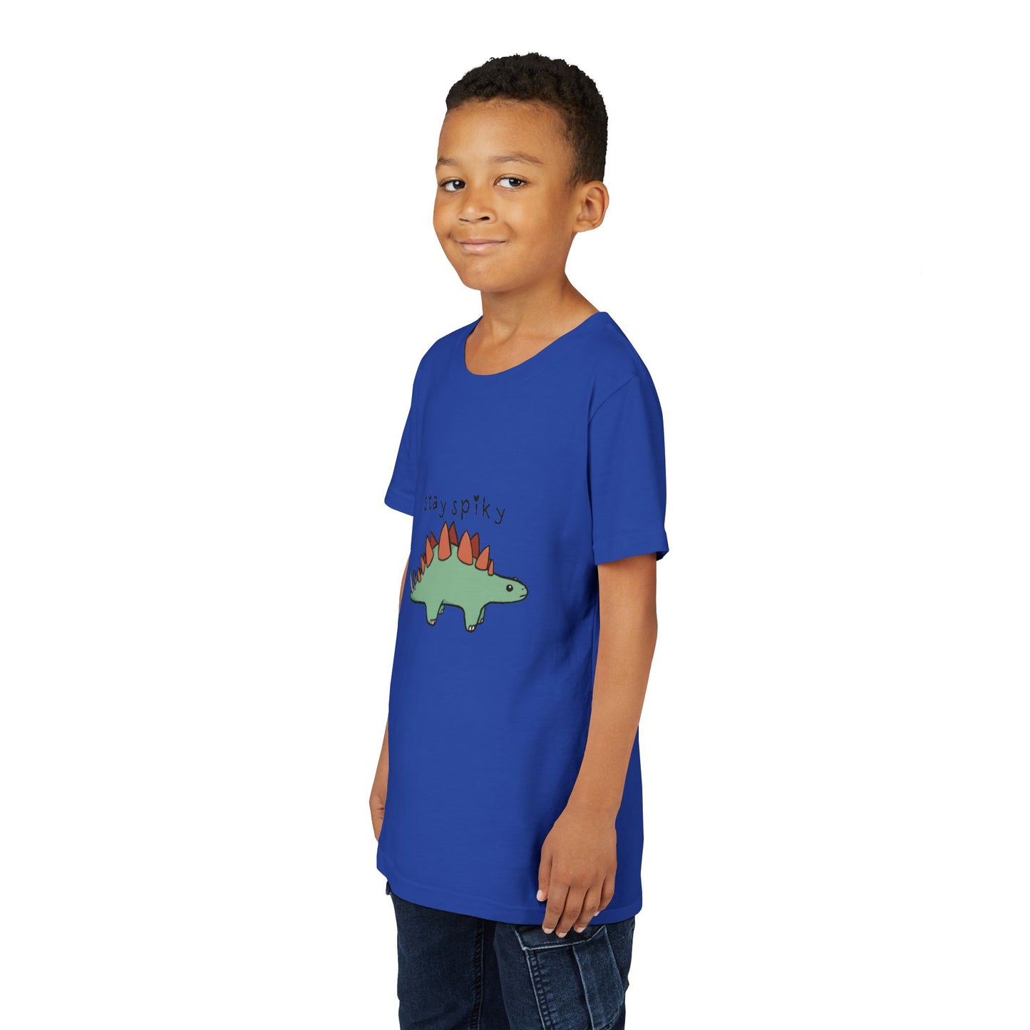 ‘Stay Spiky’ Sammy Stegosaurus Dinosaur Youth Tee
