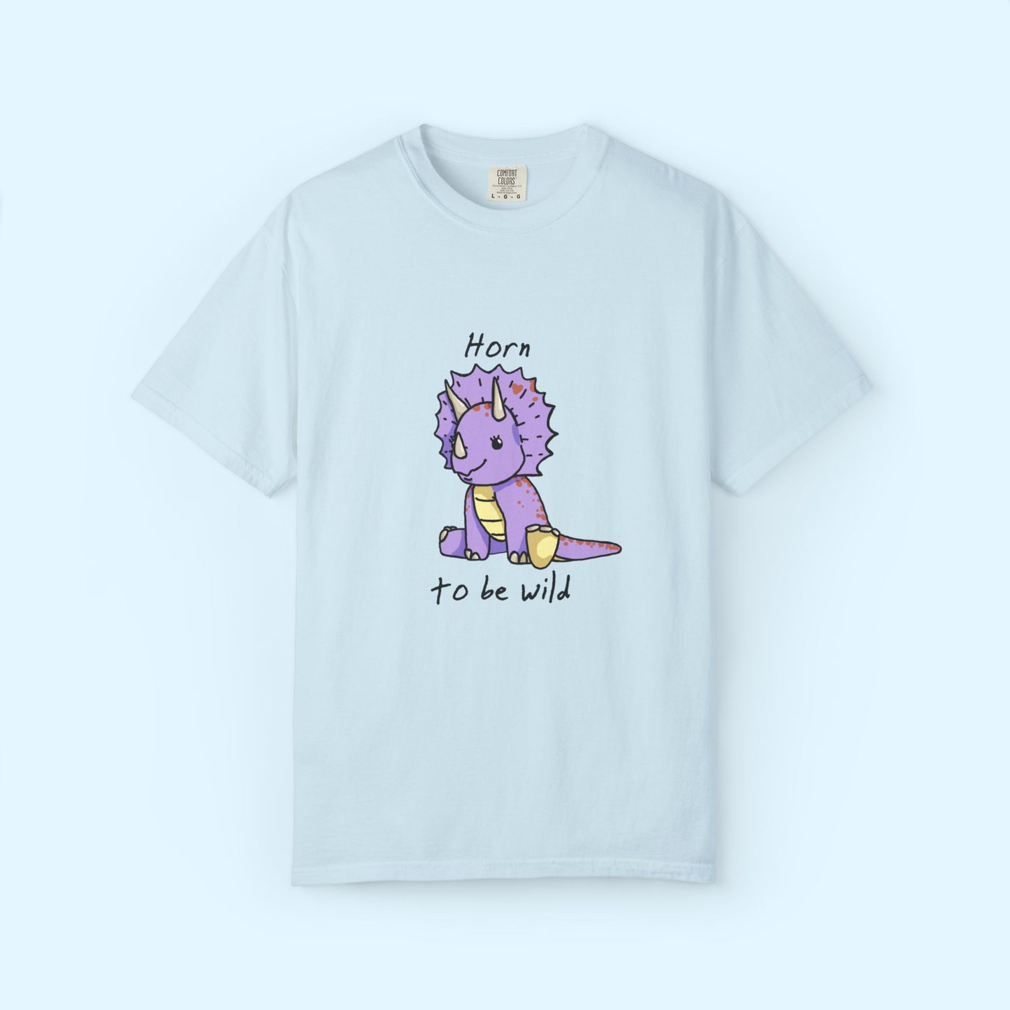 ‘Horn to be Wild’ Trixie Triceratops Dinosaur Unisex T-shirt