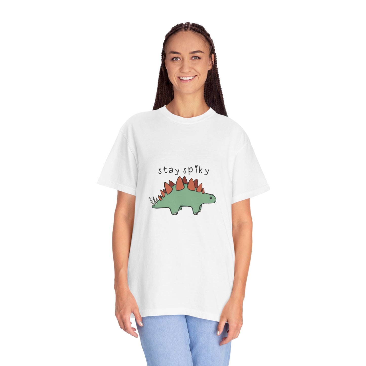 ‘Stay Spiky’ Sammy Stegosaurus Dinosaur Unisex T-Shirt