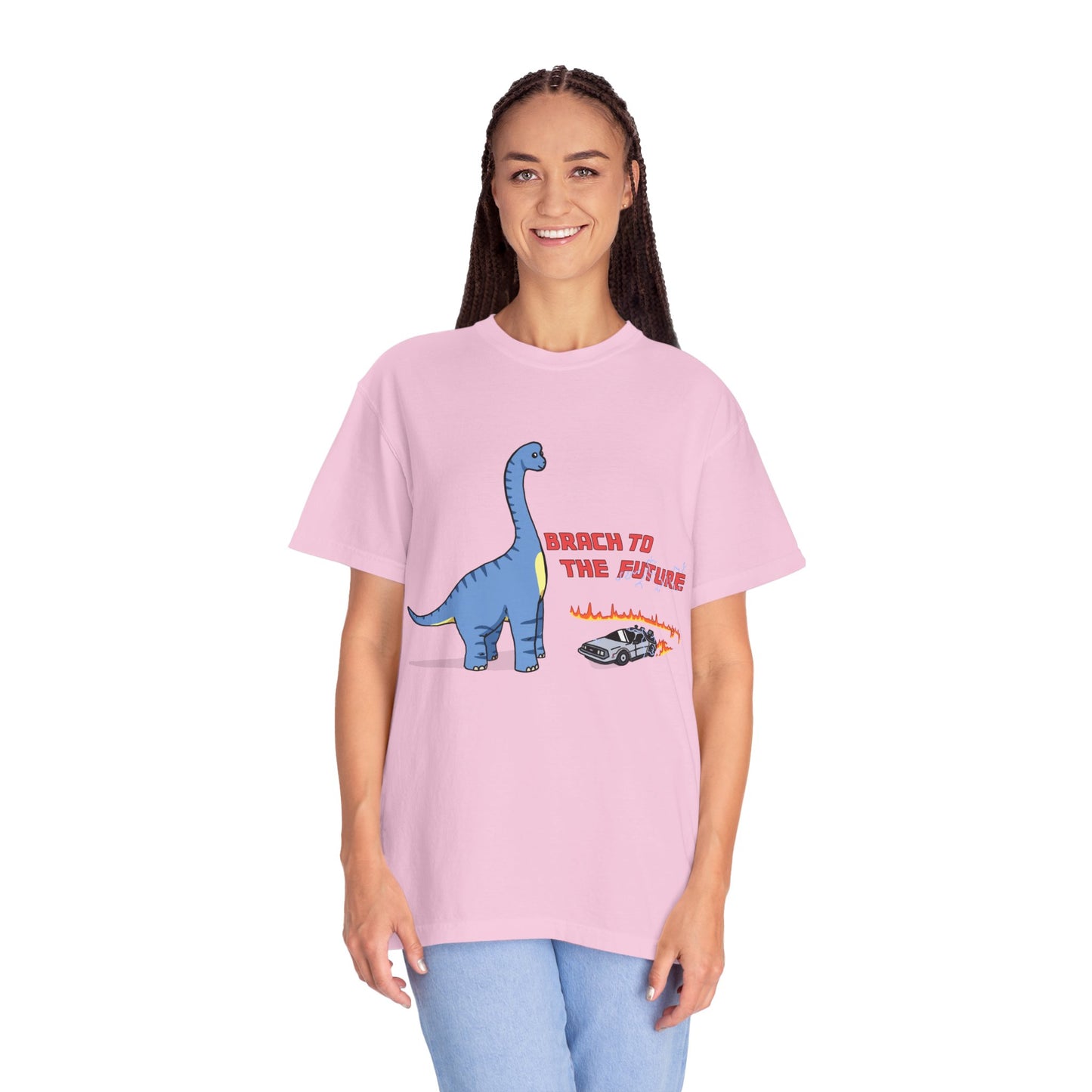 ‘Brach to the Future’ Billy Brachiosaurus Dinosaur Unisex T-shirt